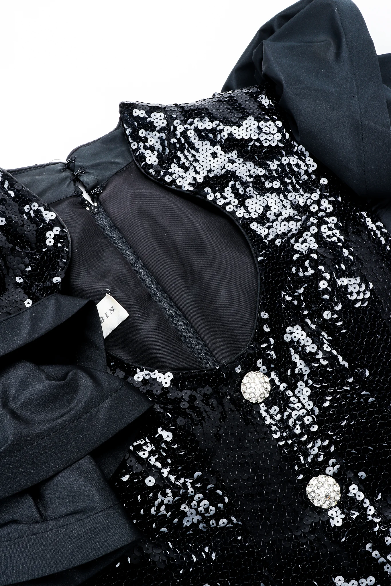 Sequin Ruffle Shoulder Dress - Image 6