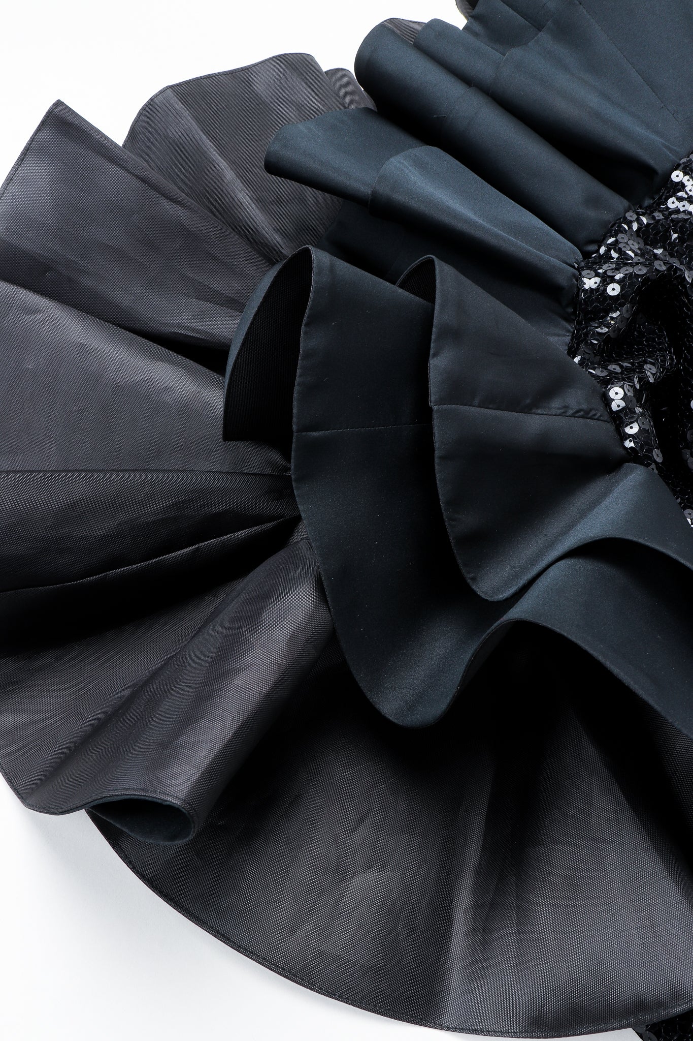 Sequin Ruffle Shoulder Dress - Image 8