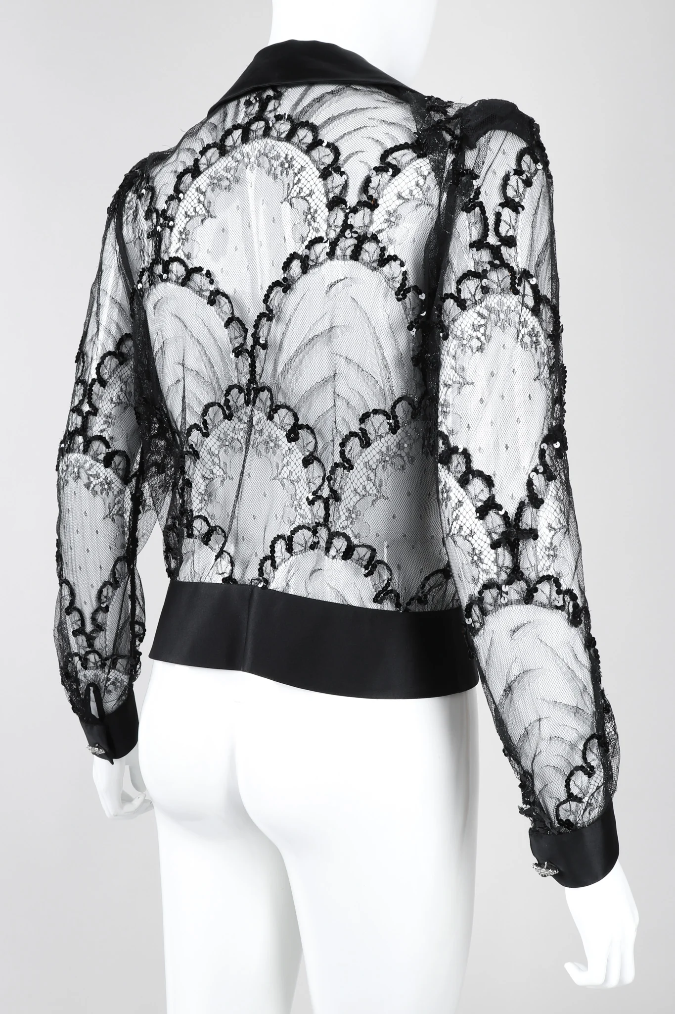 Sequin Mesh Lace Top - Image 12