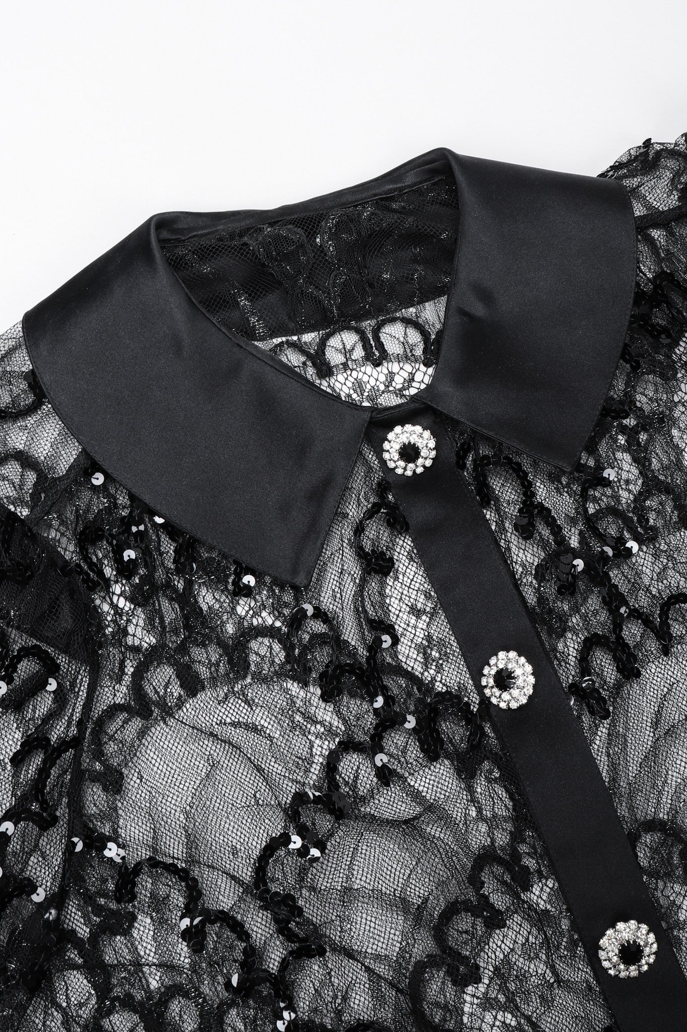 Sequin Mesh Lace Top - Image 20