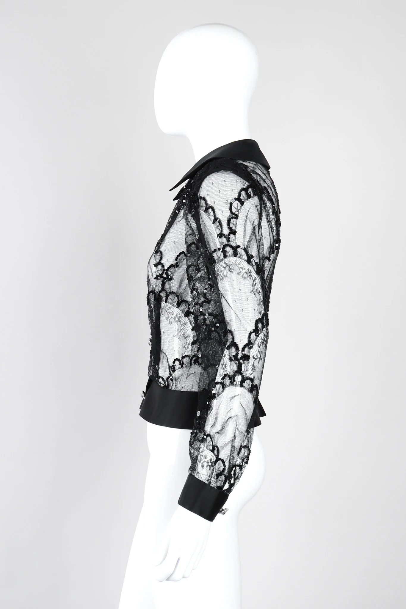 Sequin Mesh Lace Top - Image 4