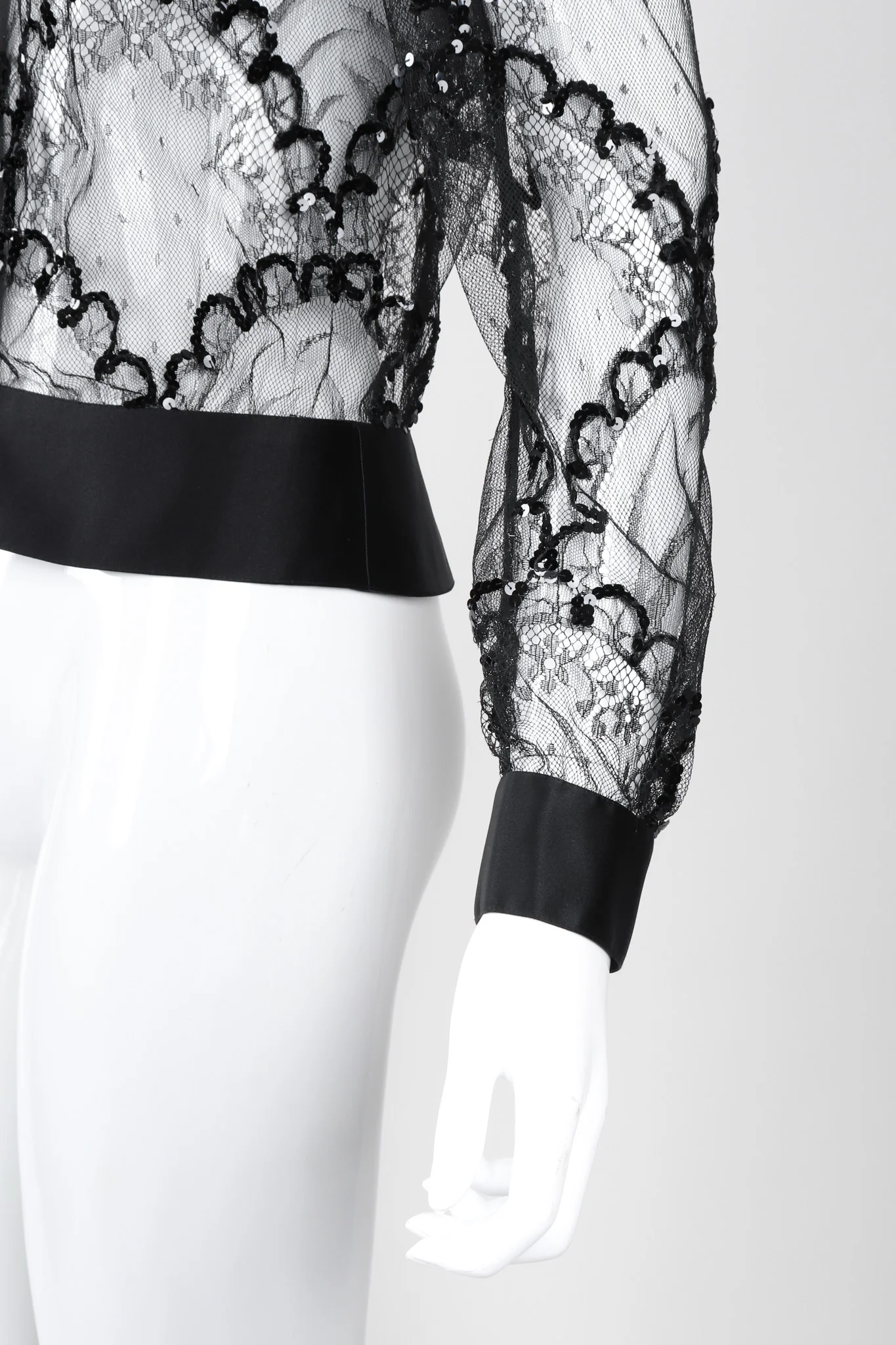 Sequin Mesh Lace Top - Image 8