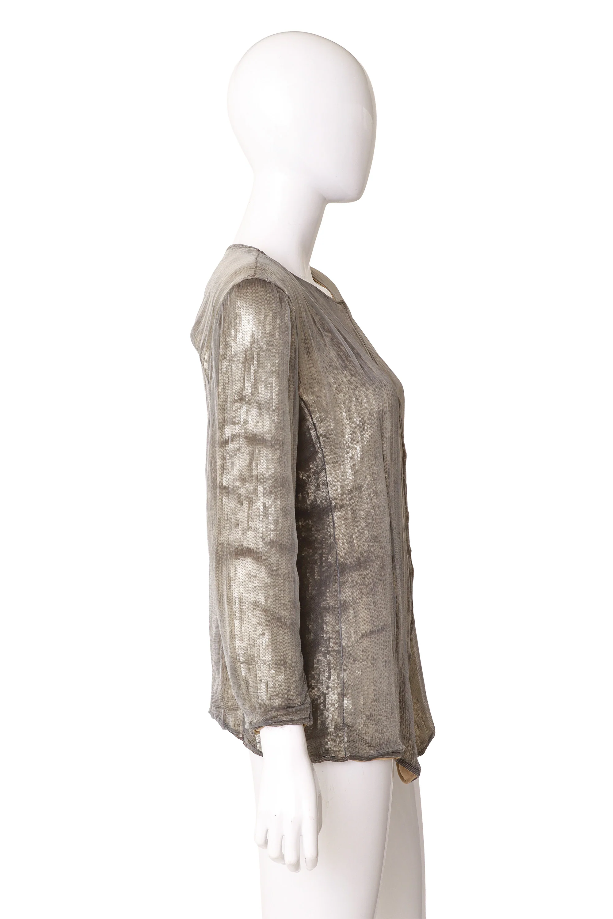 Sequin Silk Overlay Jacket - Image 3