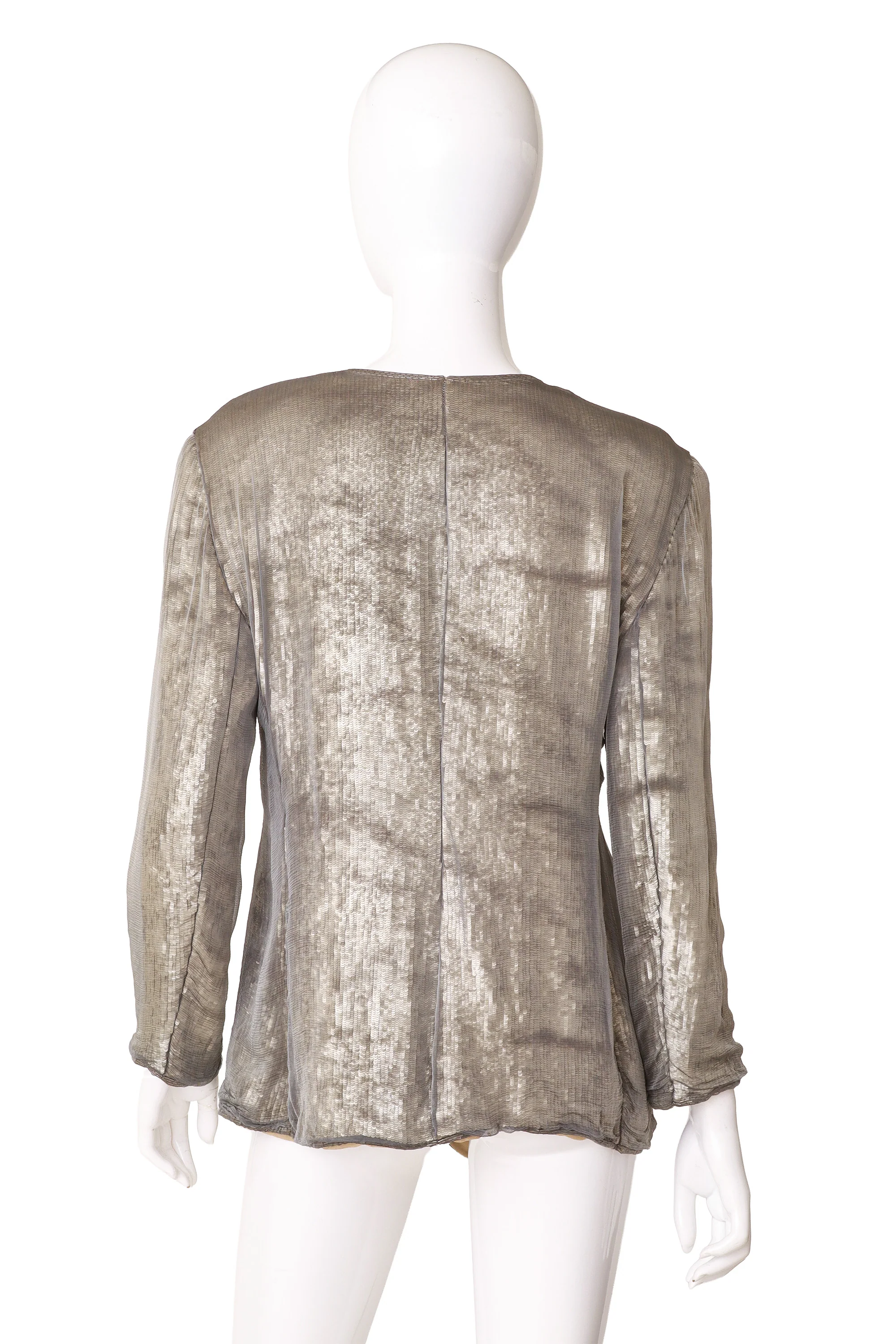 Sequin Silk Overlay Jacket - Image 4