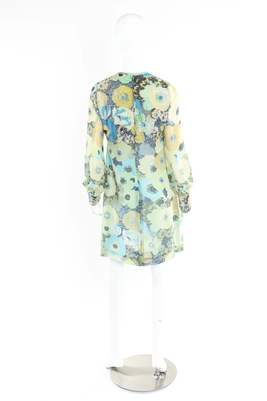 Sequin Silk Shift Dress - Image 5