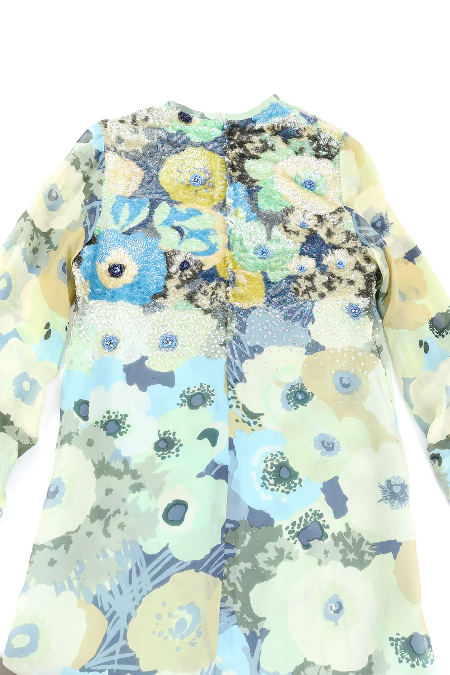Sequin Silk Shift Dress - Image 9