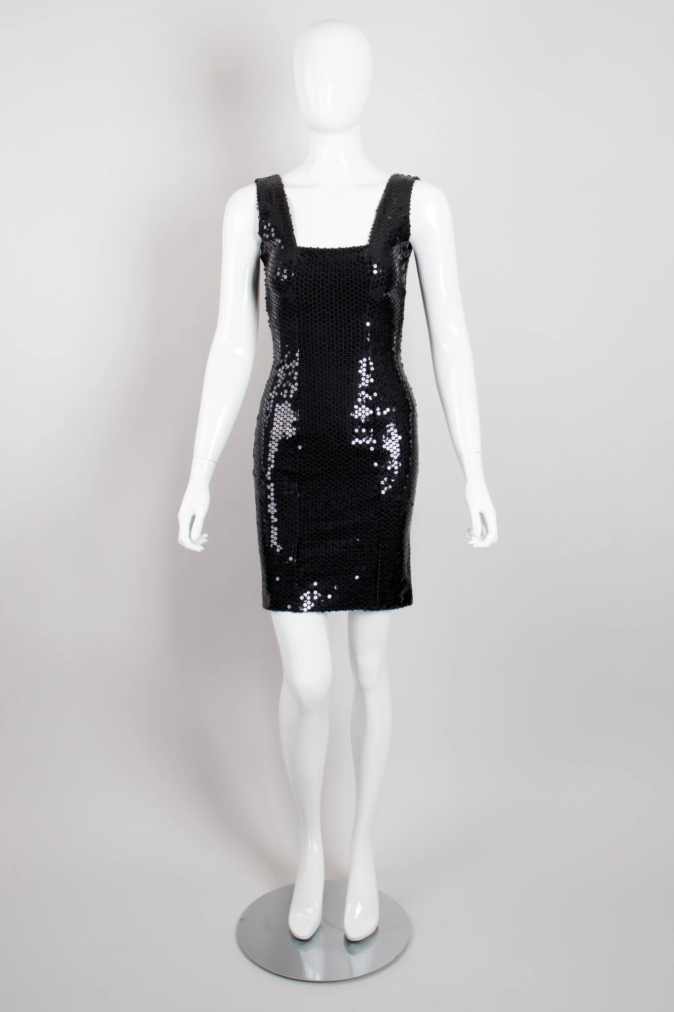 Sequin Square Neck Minidress - Image 3