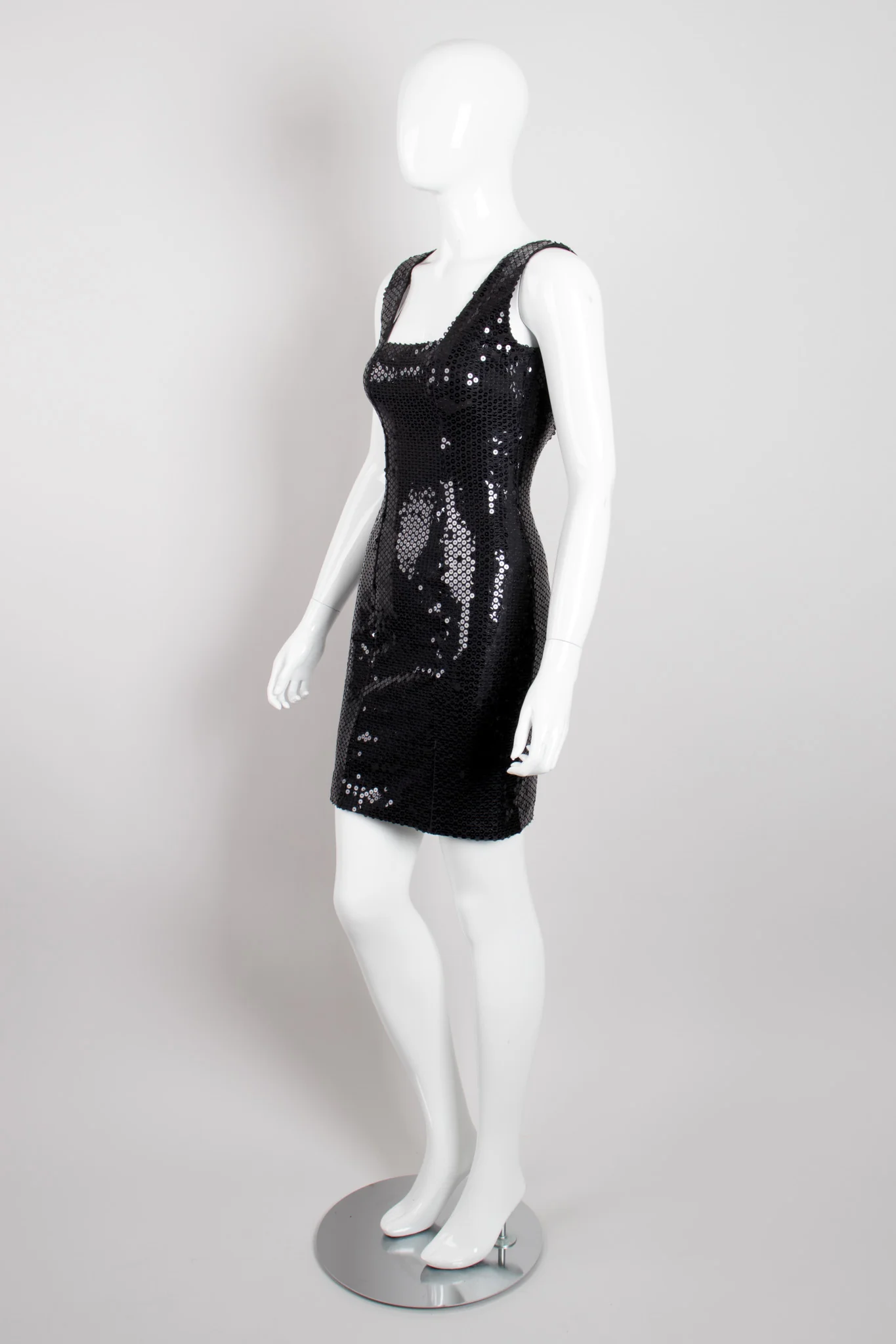 Sequin Square Neck Minidress - Image 4