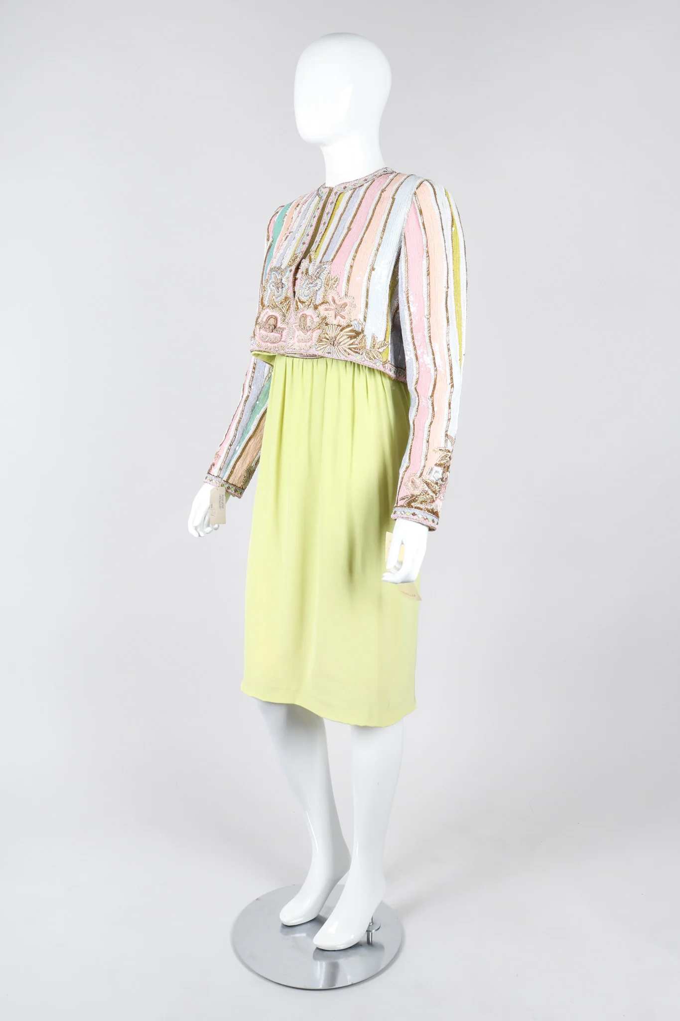 Sequin Stripe Dress & Jacket Set - Image 3