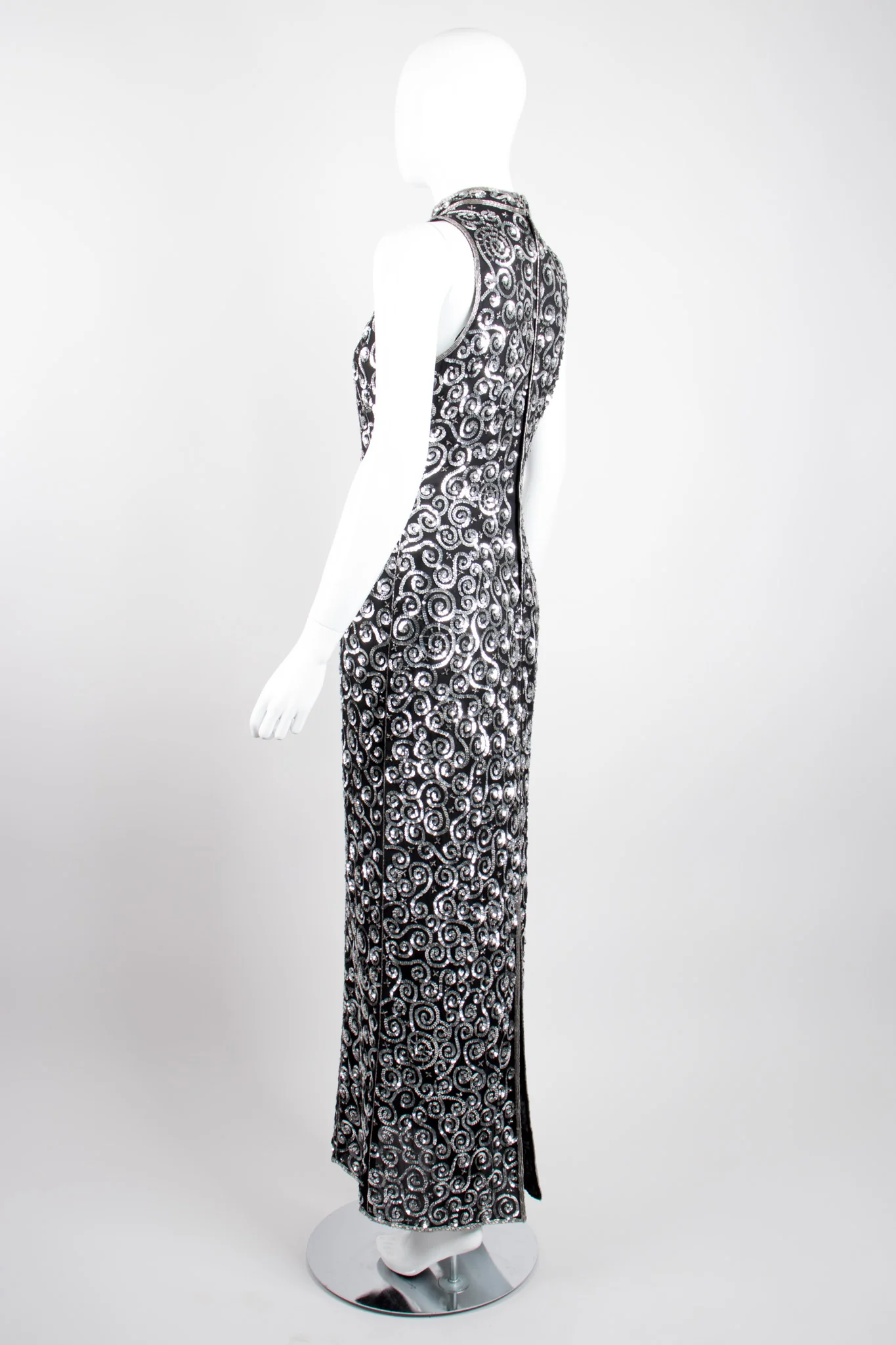 Sequin Swirl Column Dress - Image 5
