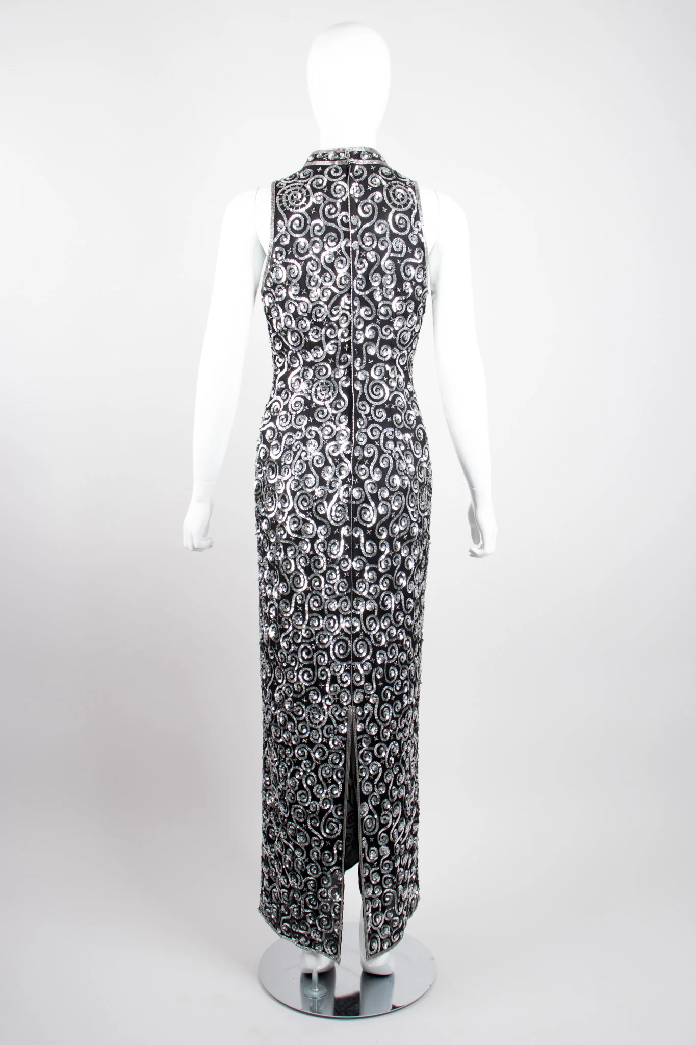 Sequin Swirl Column Dress - Image 6