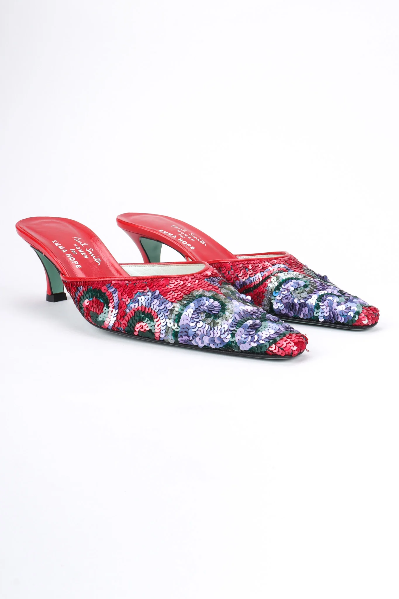 Sequin Swirl Mules - Image 7