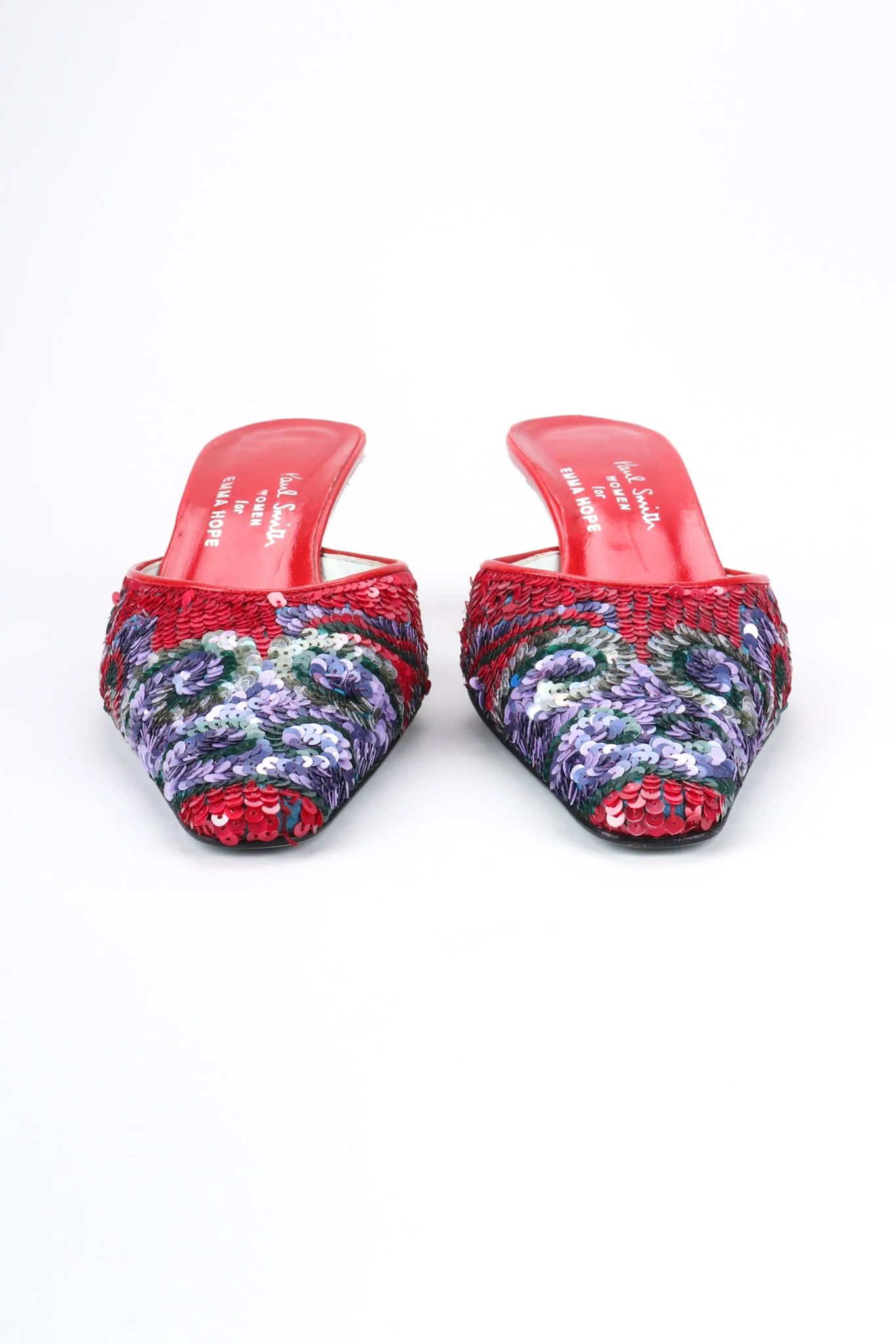 Sequin Swirl Mules - Image 8