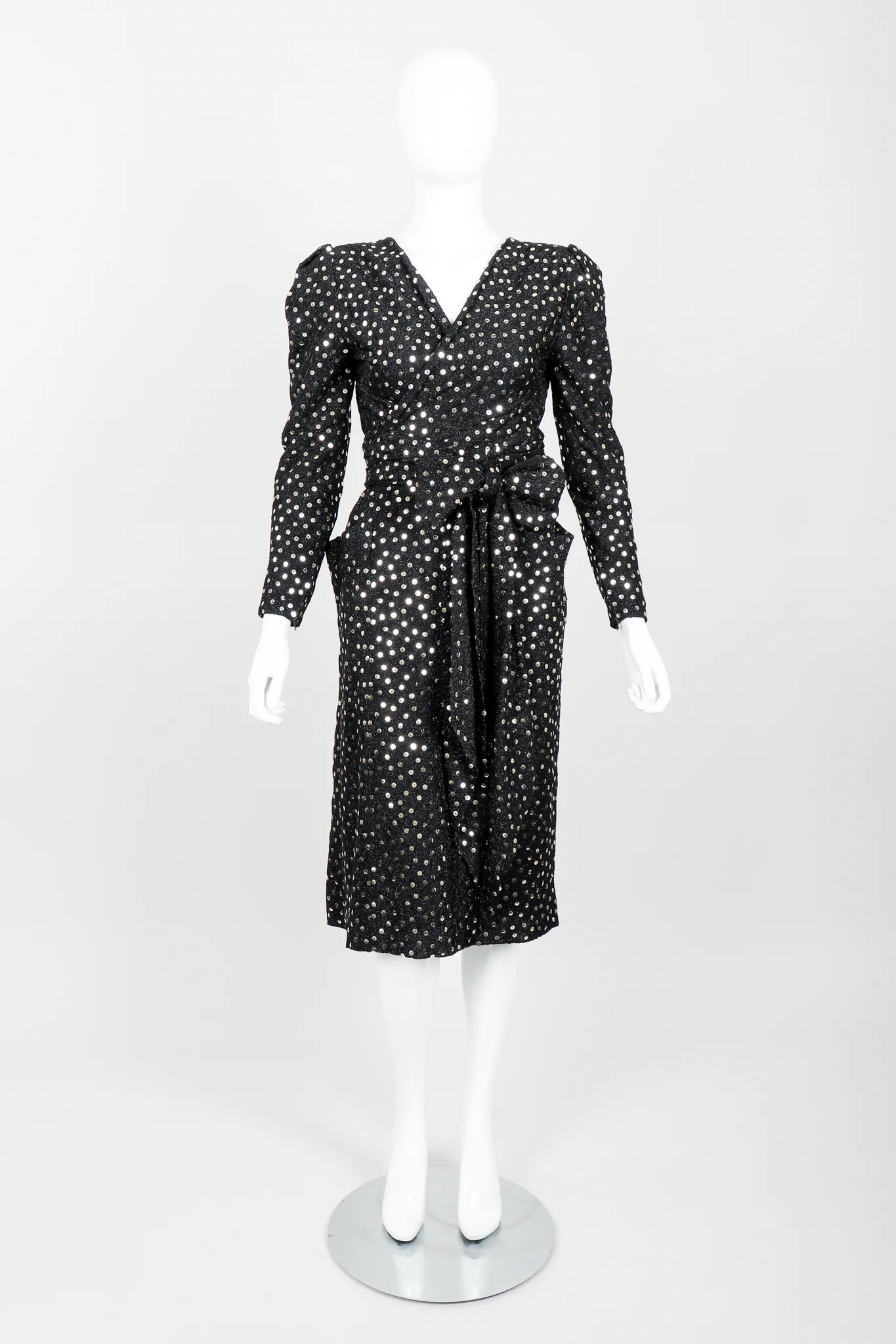 Sequin Wrap Top & Skirt Set - Image 4
