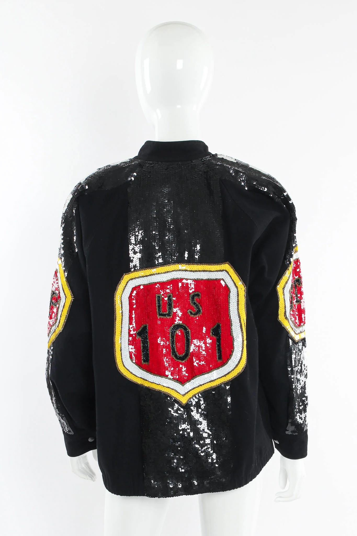 Sequin Traffic Sign Jacket
