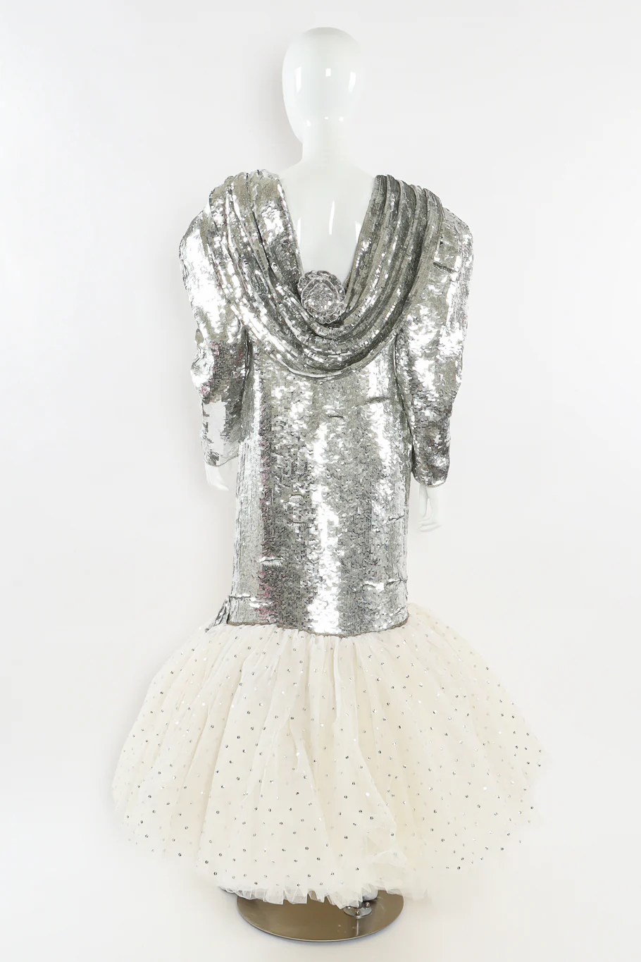 Sequin Tulle Mermaid Gown - Image 2