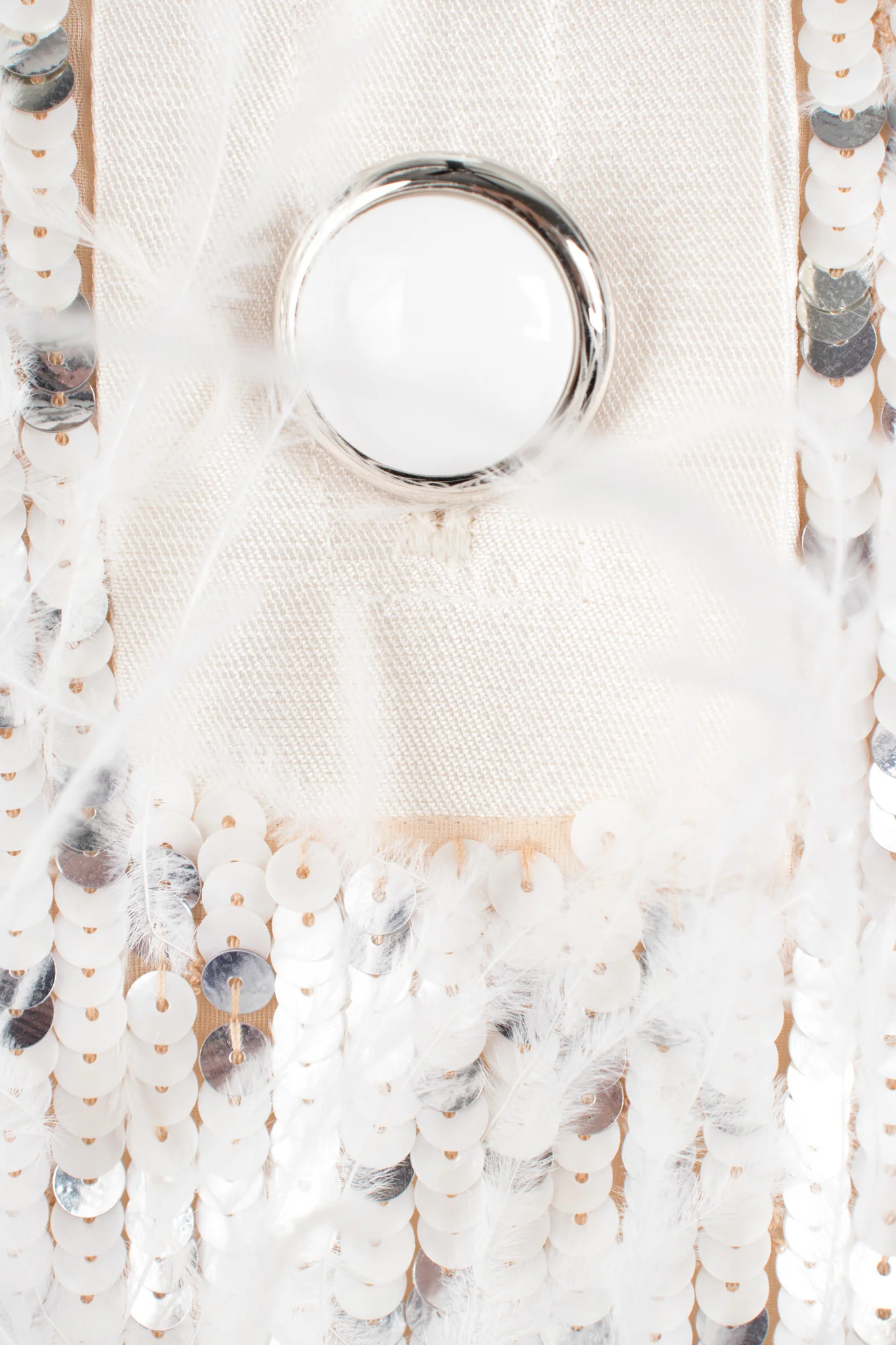 Sequined Feather Shift Dress - Image 11