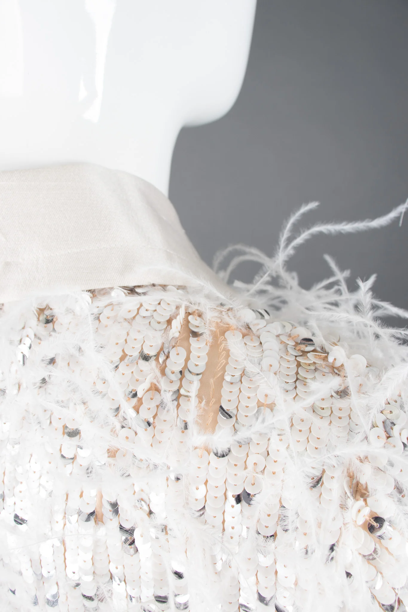 Sequined Feather Shift Dress - Image 17