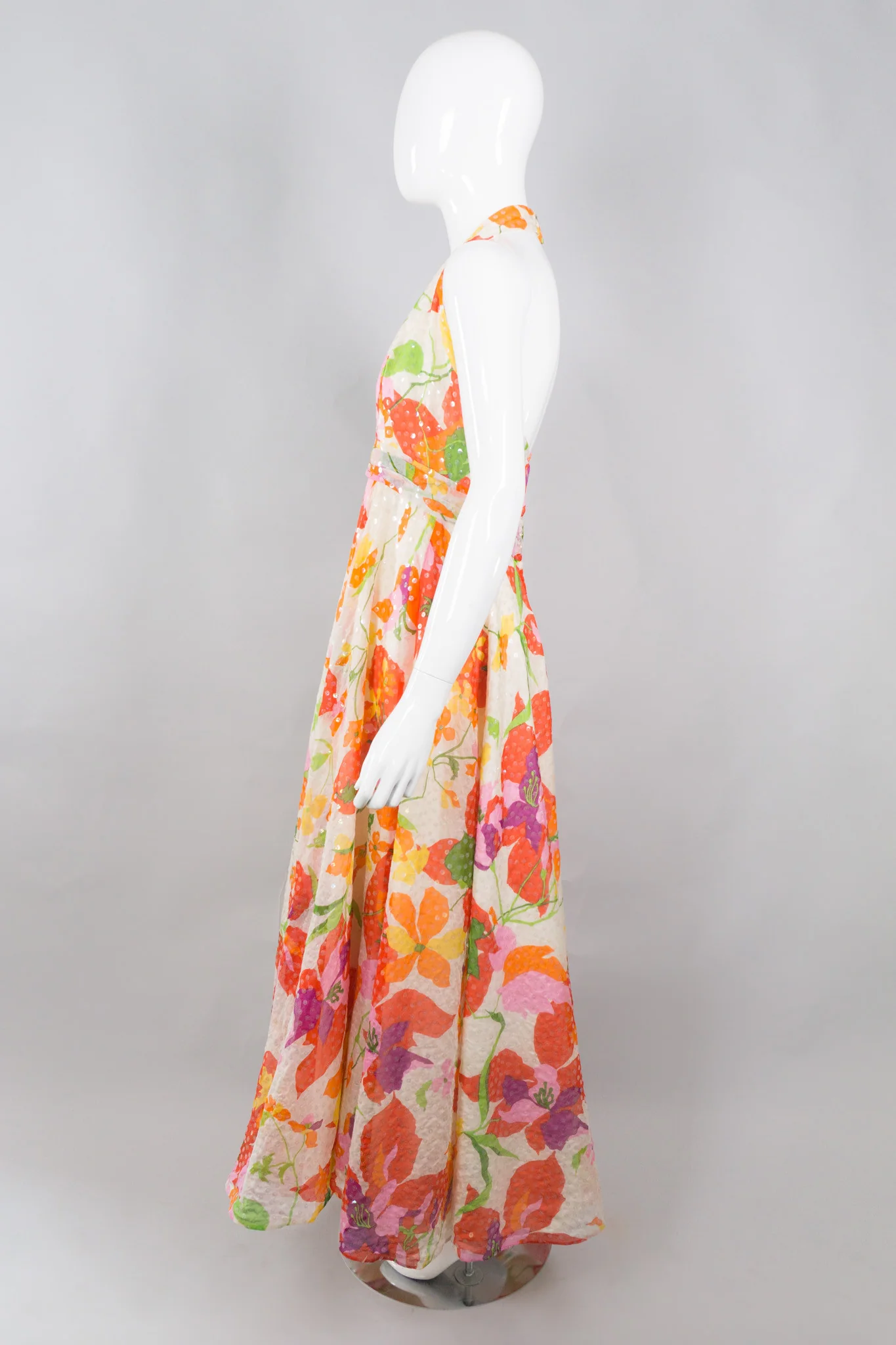 Sequined Floral Dance Dress - Image 3