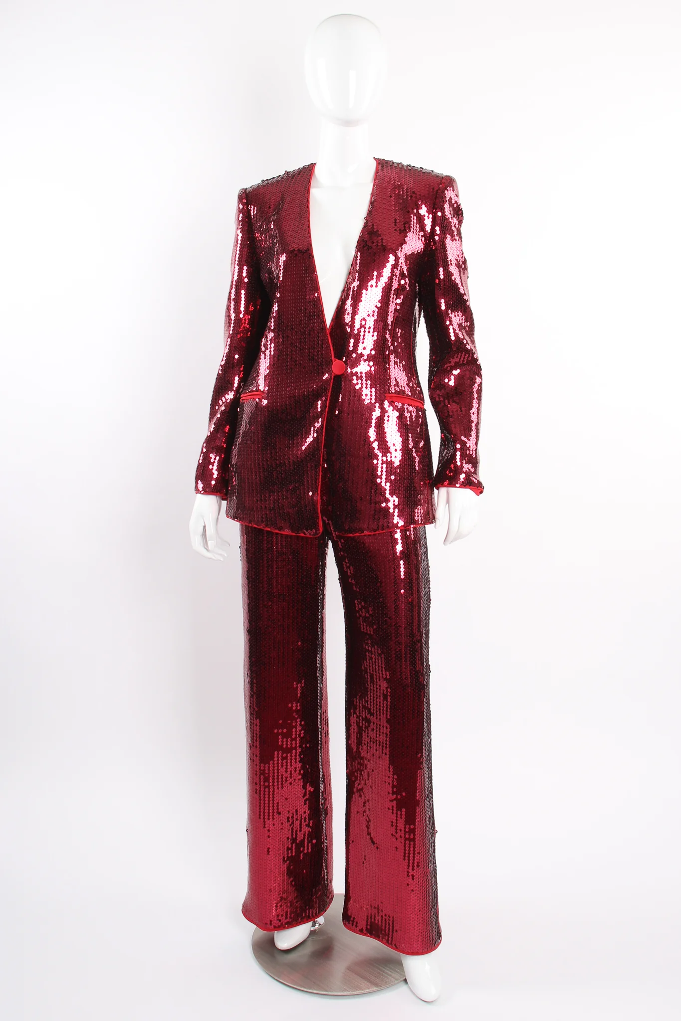 Sequined Jacket & Pant Suit - Image 8
