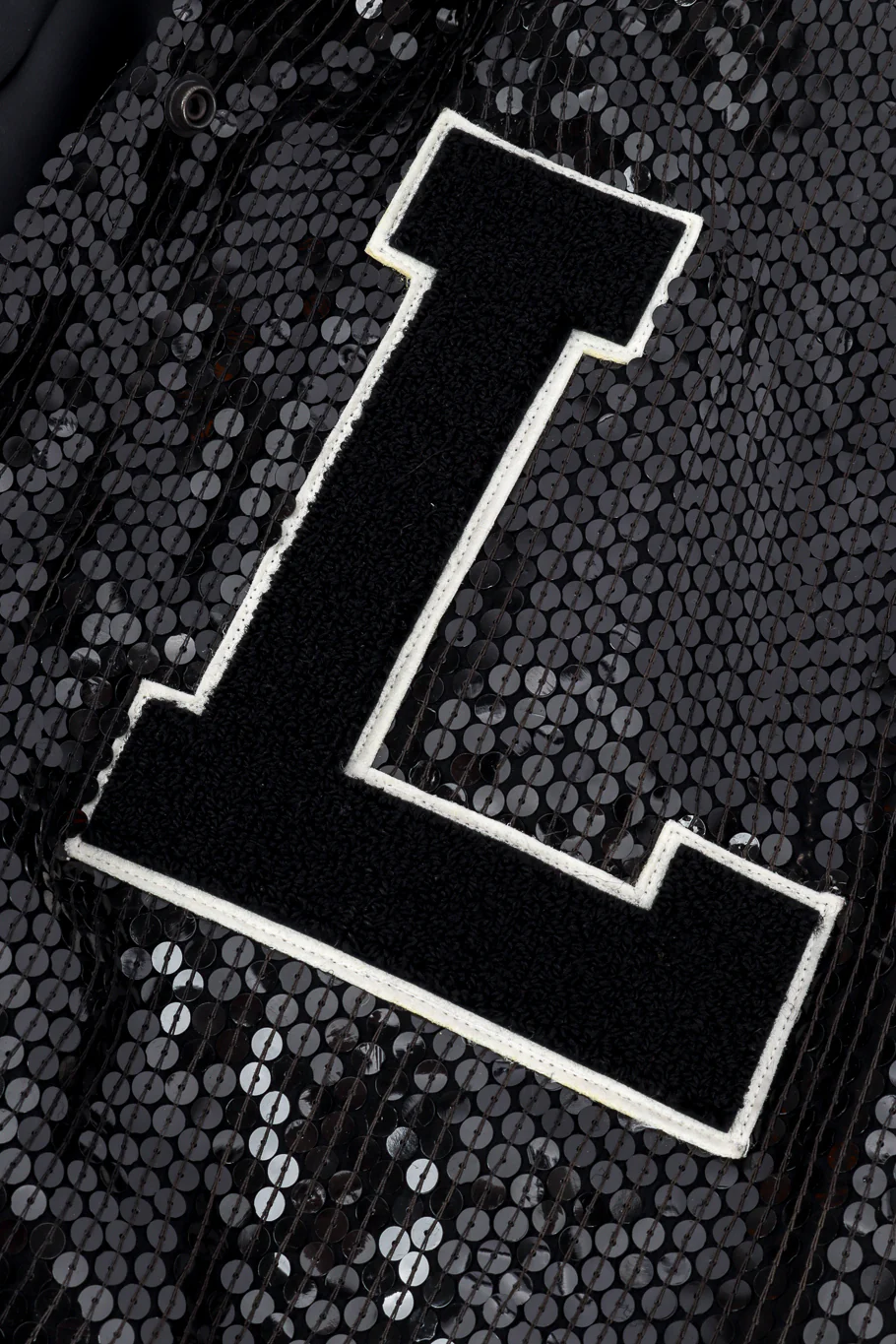 Sequined Letterman Bomber Jacket - Image 6