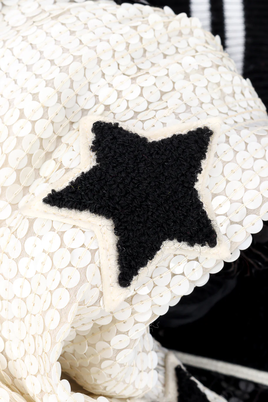 Sequined Letterman Bomber Jacket - Image 7