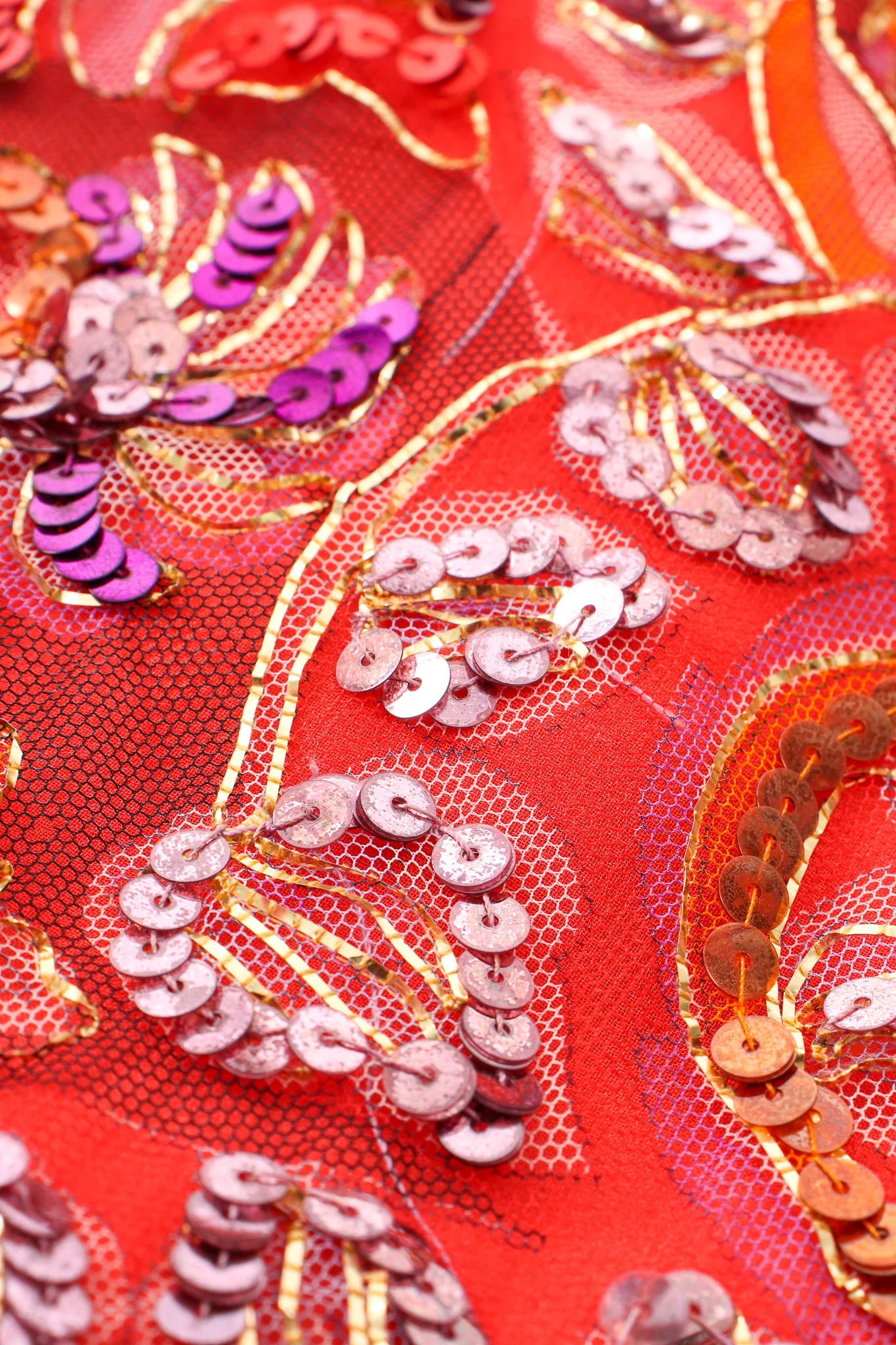 Sequined Mesh Shift Dress - Image 10