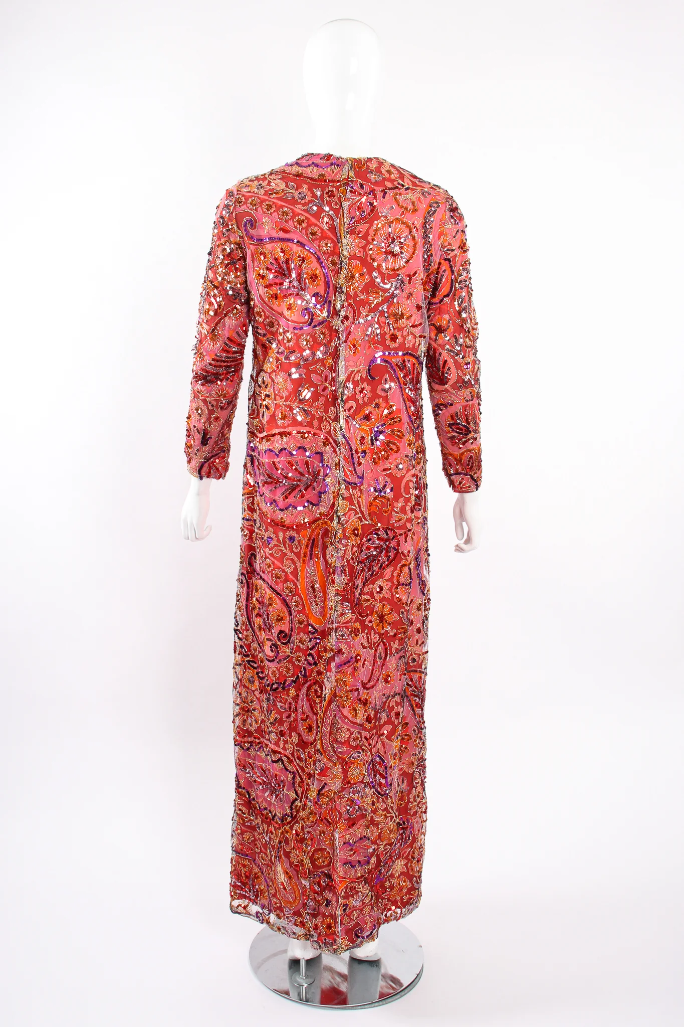 Sequined Mesh Shift Dress - Image 6
