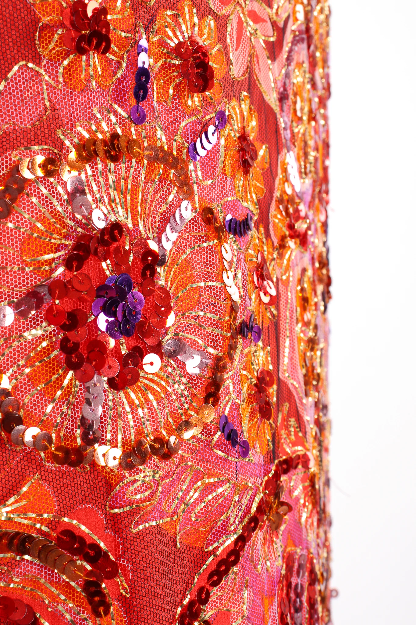 Sequined Mesh Shift Dress - Image 8