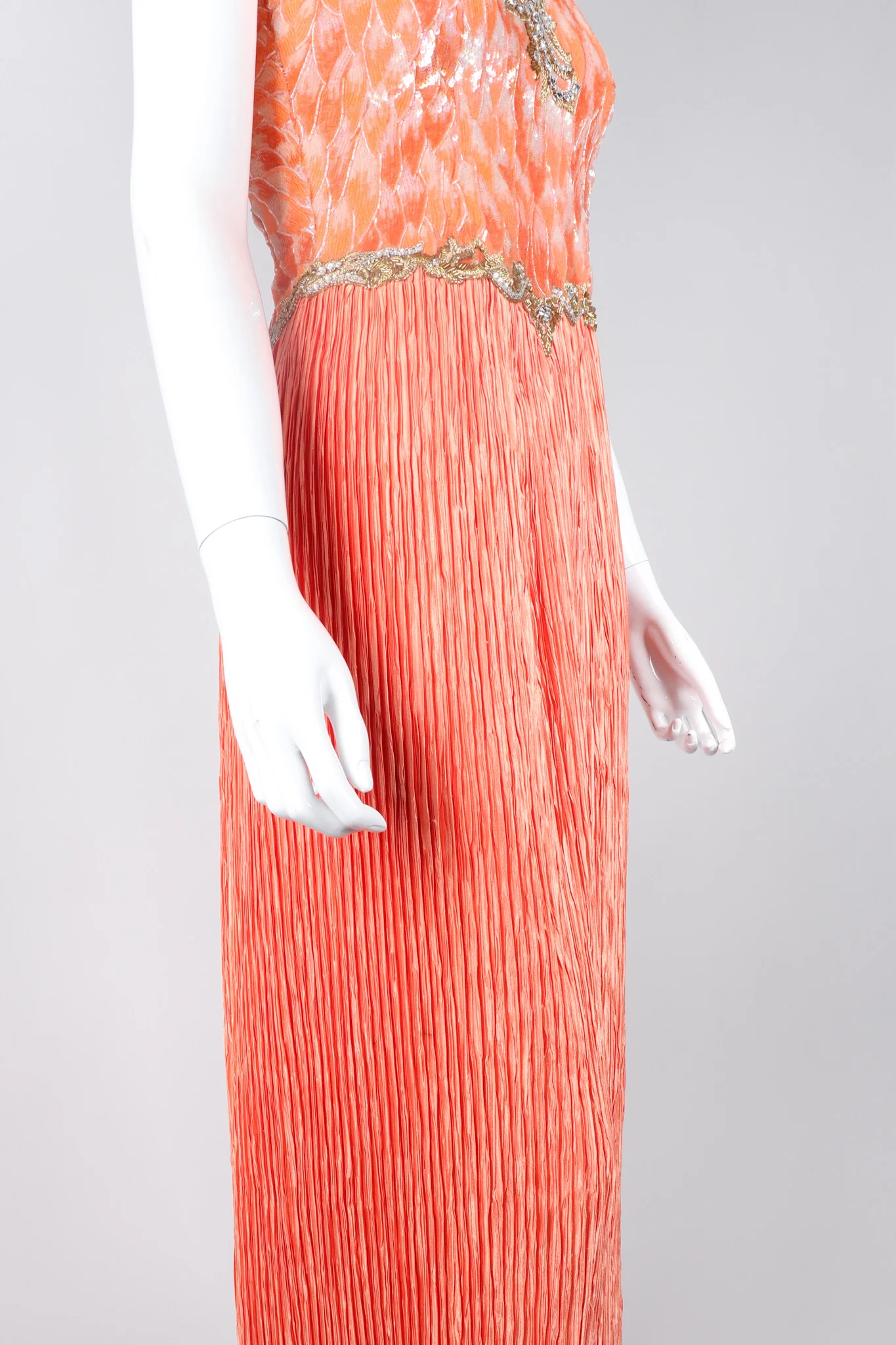 Sequined Phoenix Halter Gown - Image 11