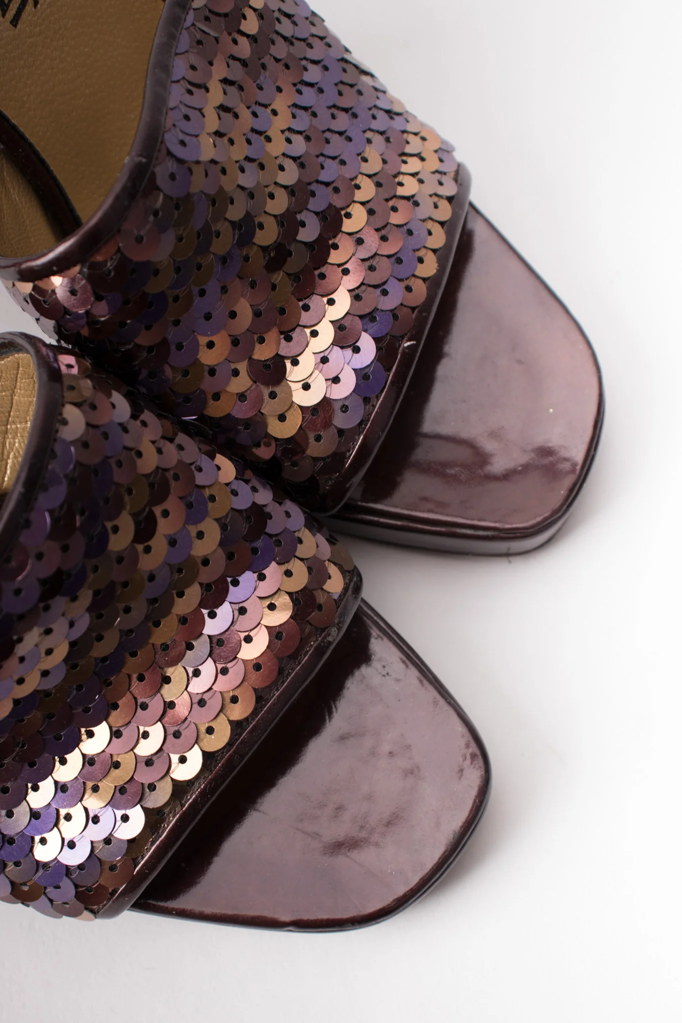 Sequined Platform Mules - Image 13