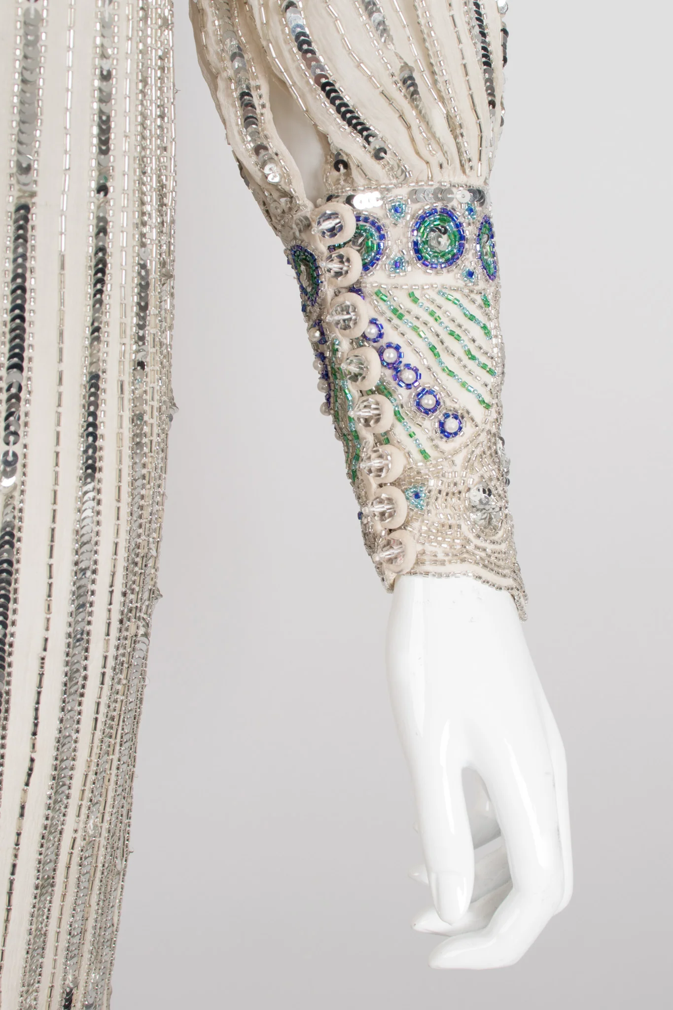 Sequined Puff Sleeve Deco Dress - Image 9