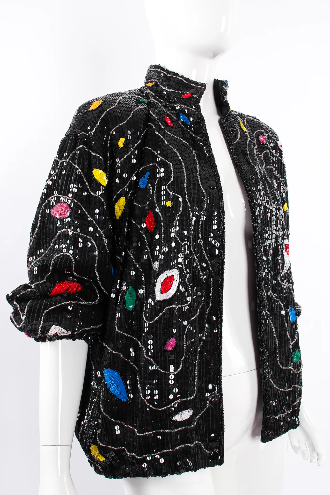 Sequined Stallion Bomber Jacket - Image 3