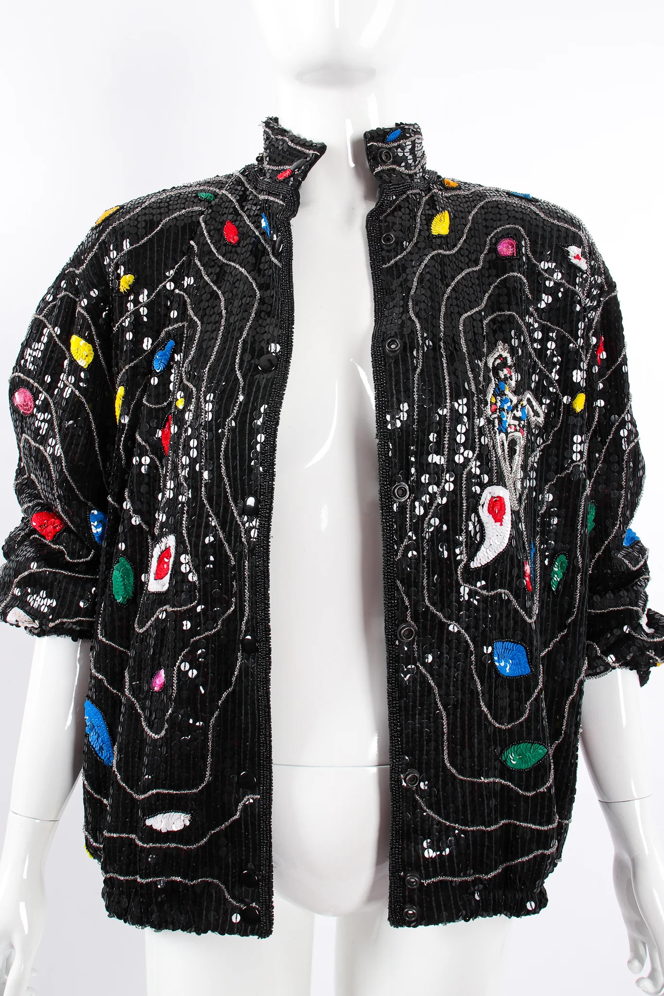 Sequined Stallion Bomber Jacket - Image 4