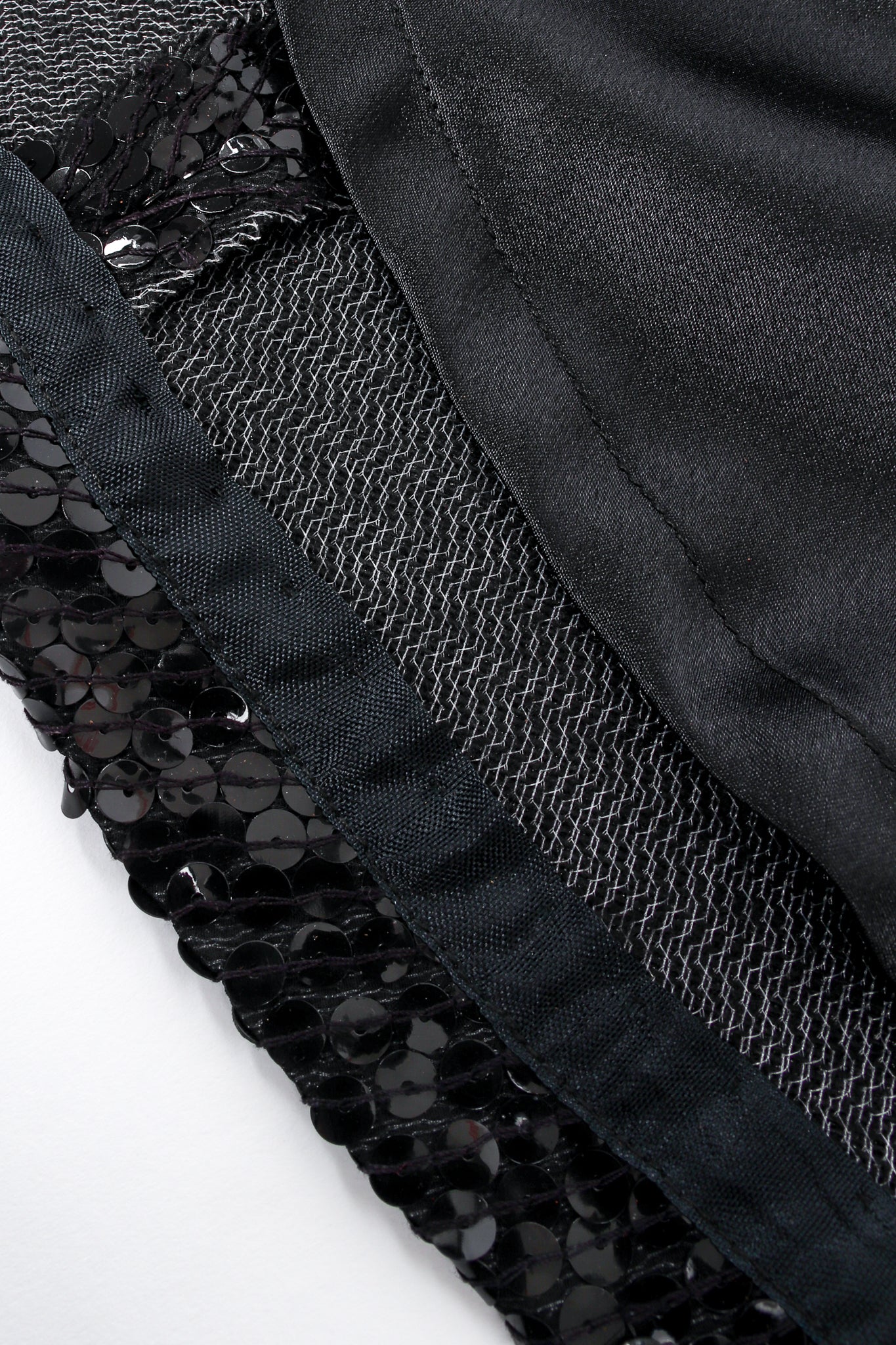 Sequined Yoke Seam Swing Jacket - Image 7