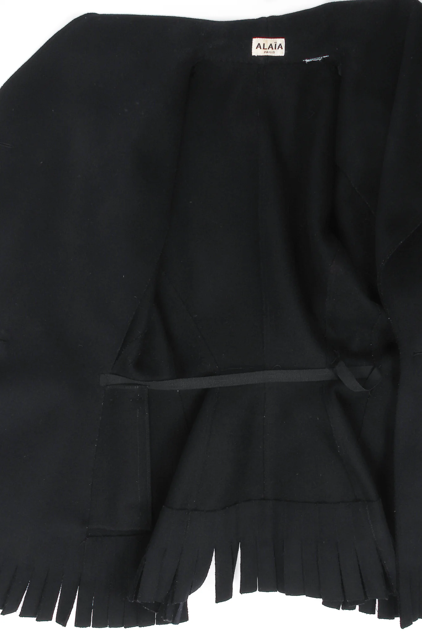 Shawl Collar Wool Peplum Jacket - Image 9