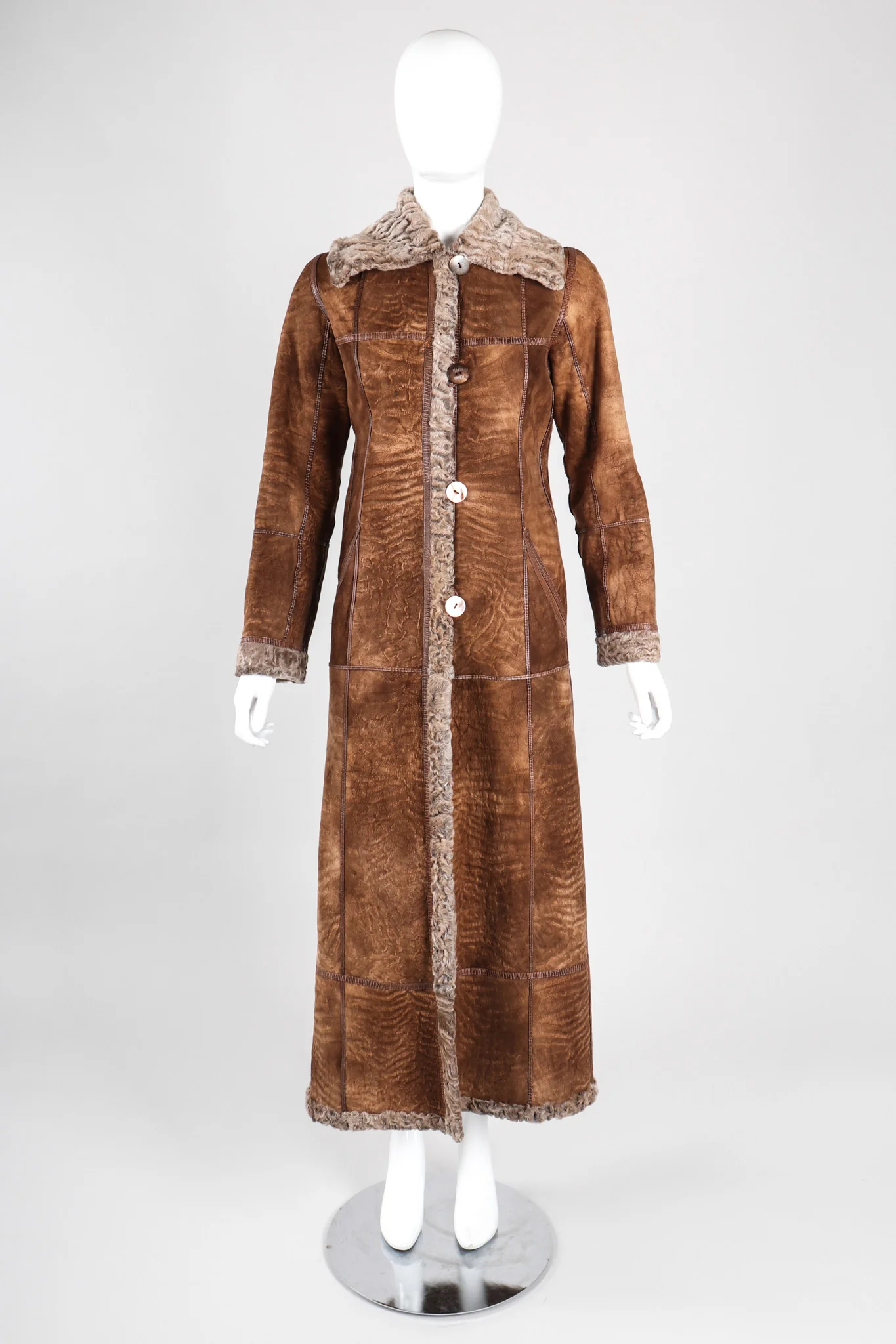 Reversible Shearling Lamb Coat - Image 10