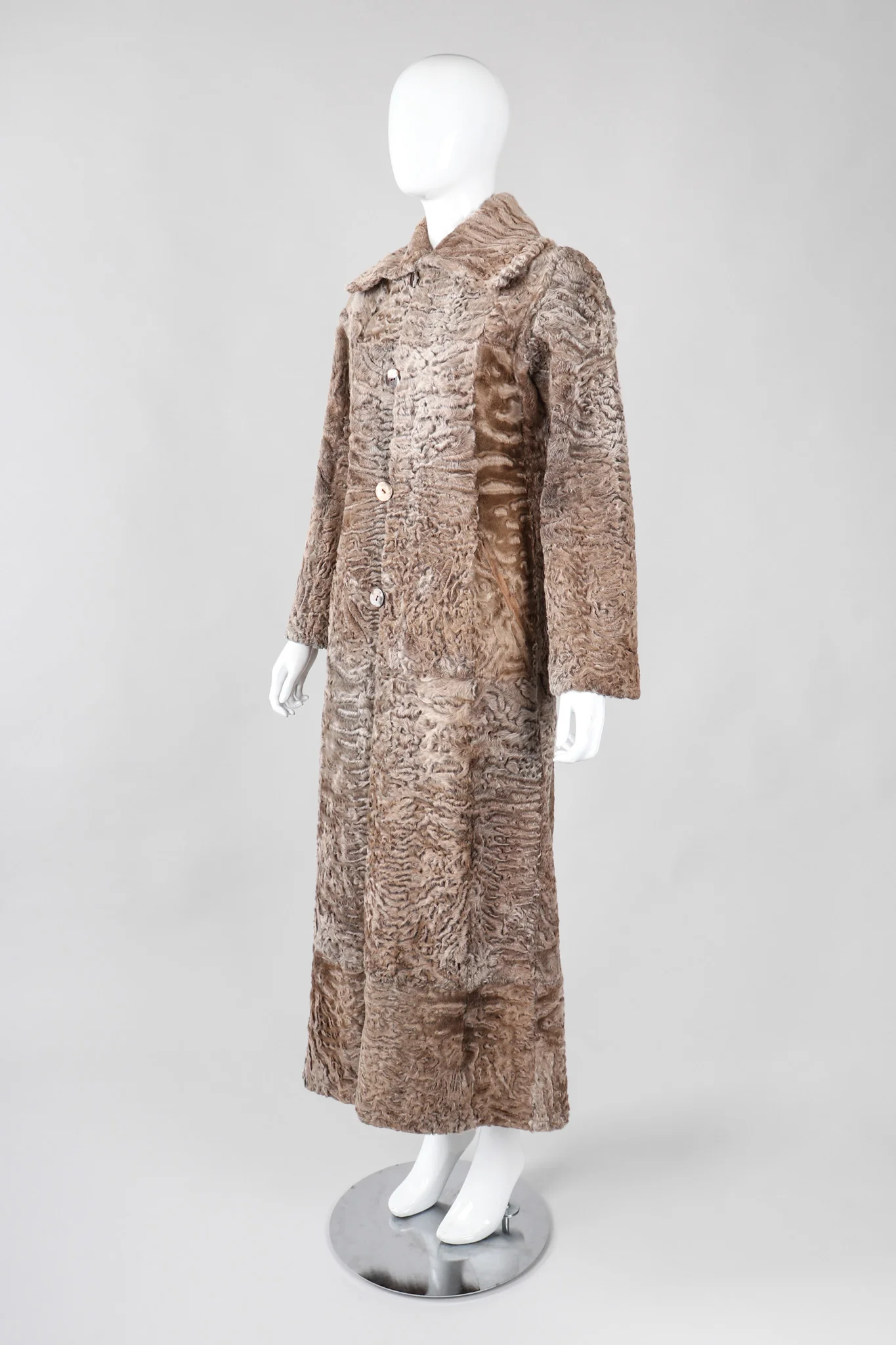 Reversible Shearling Lamb Coat - Image 5