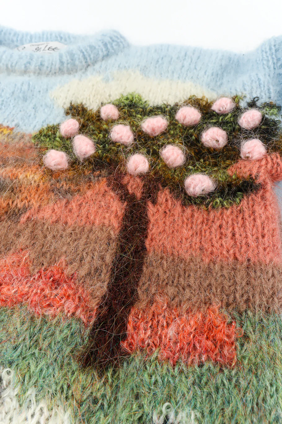 Sheep Mohair Knit Sweater - Image 9