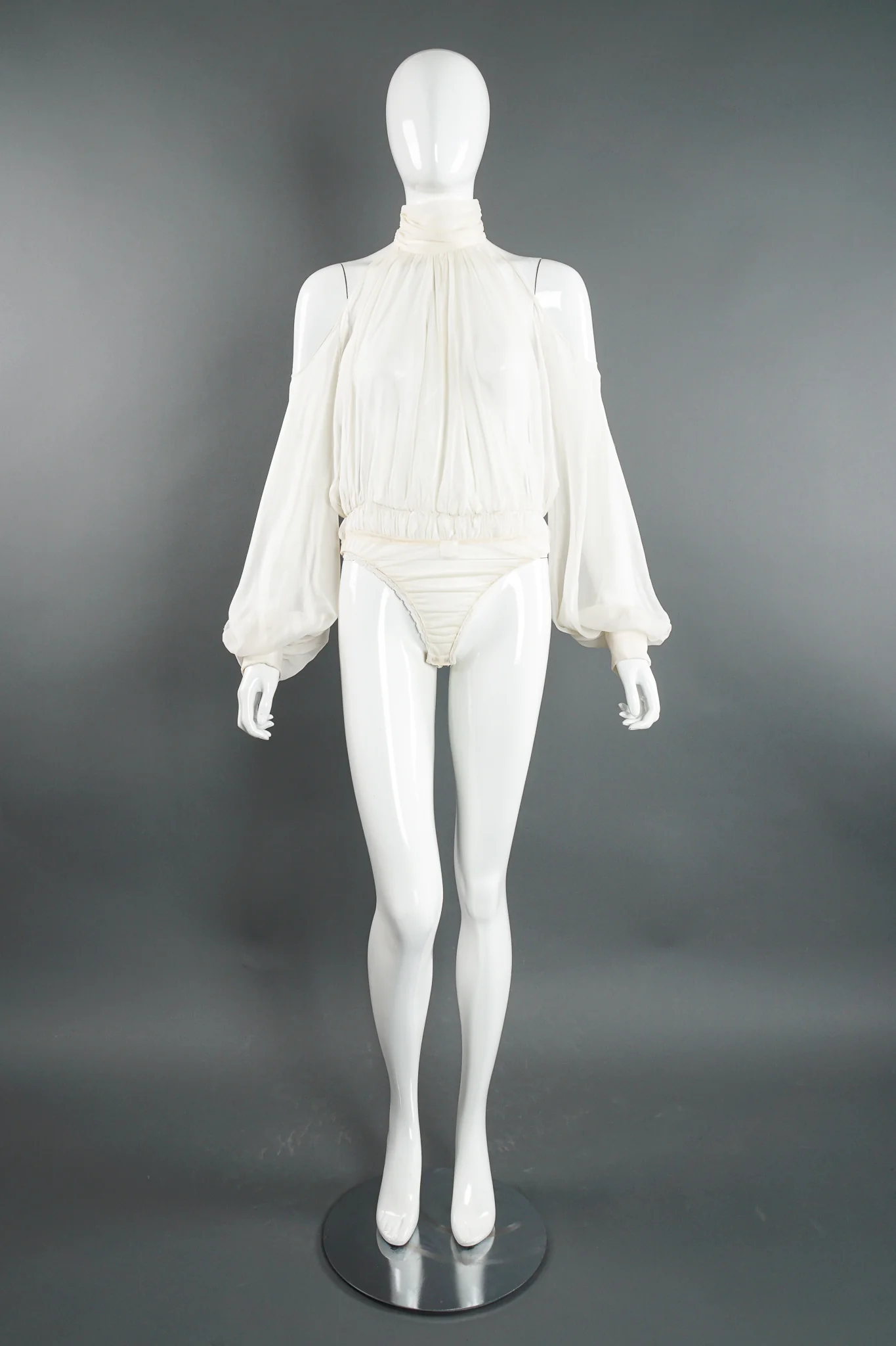 Sheer Balloon Sleeve Bodysuit - Image 6