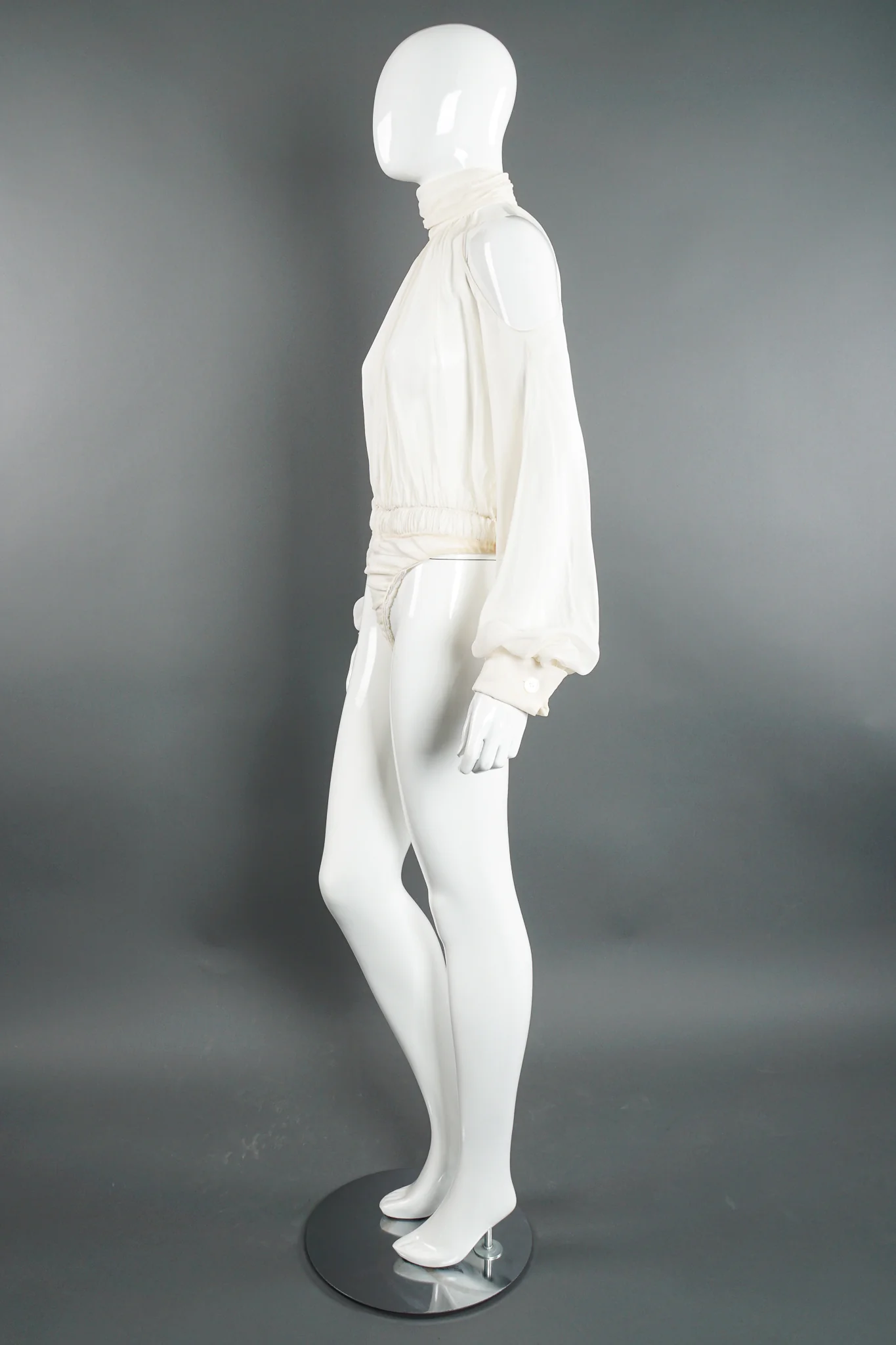 Sheer Balloon Sleeve Bodysuit - Image 8