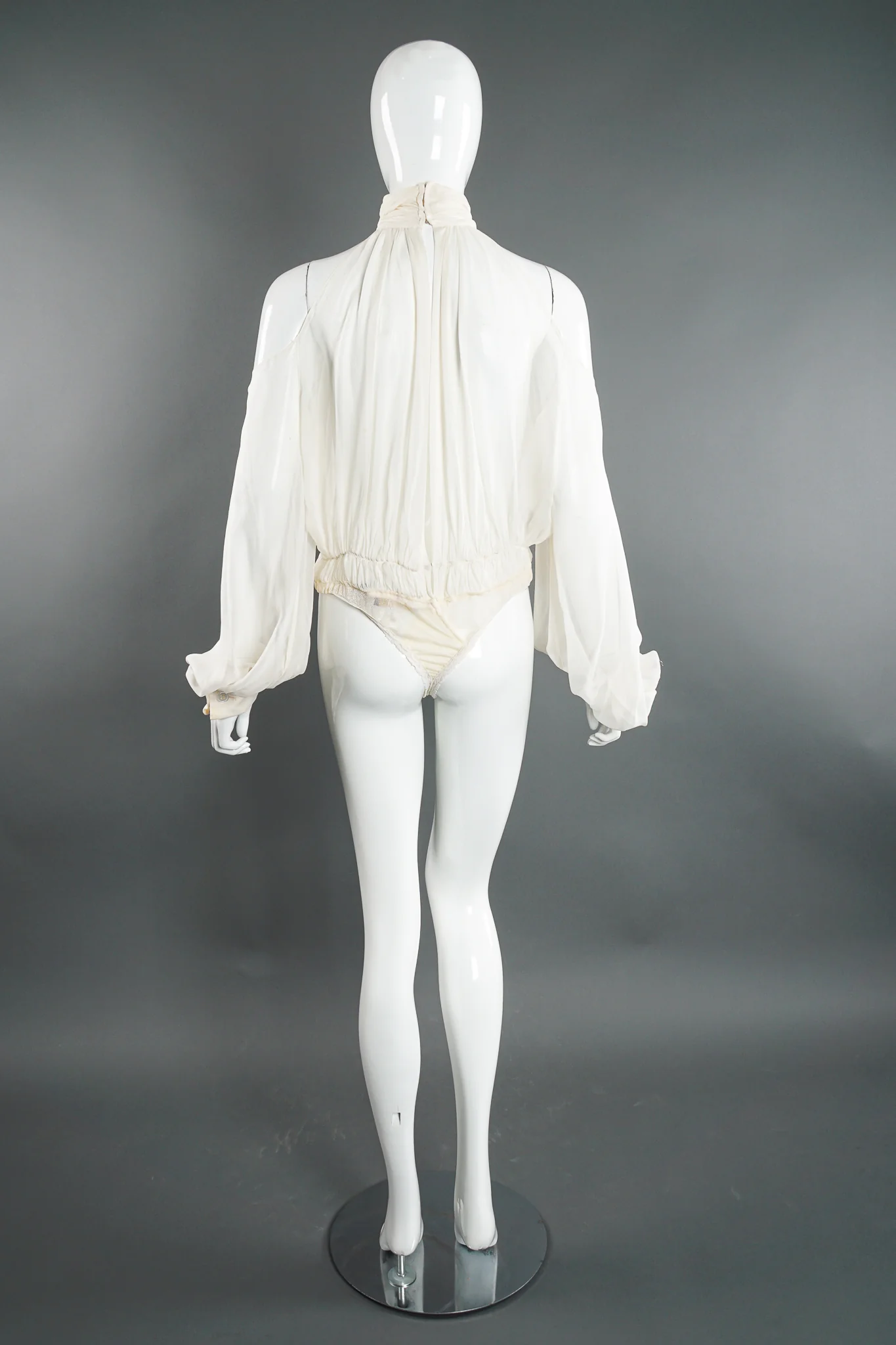 Sheer Balloon Sleeve Bodysuit - Image 9