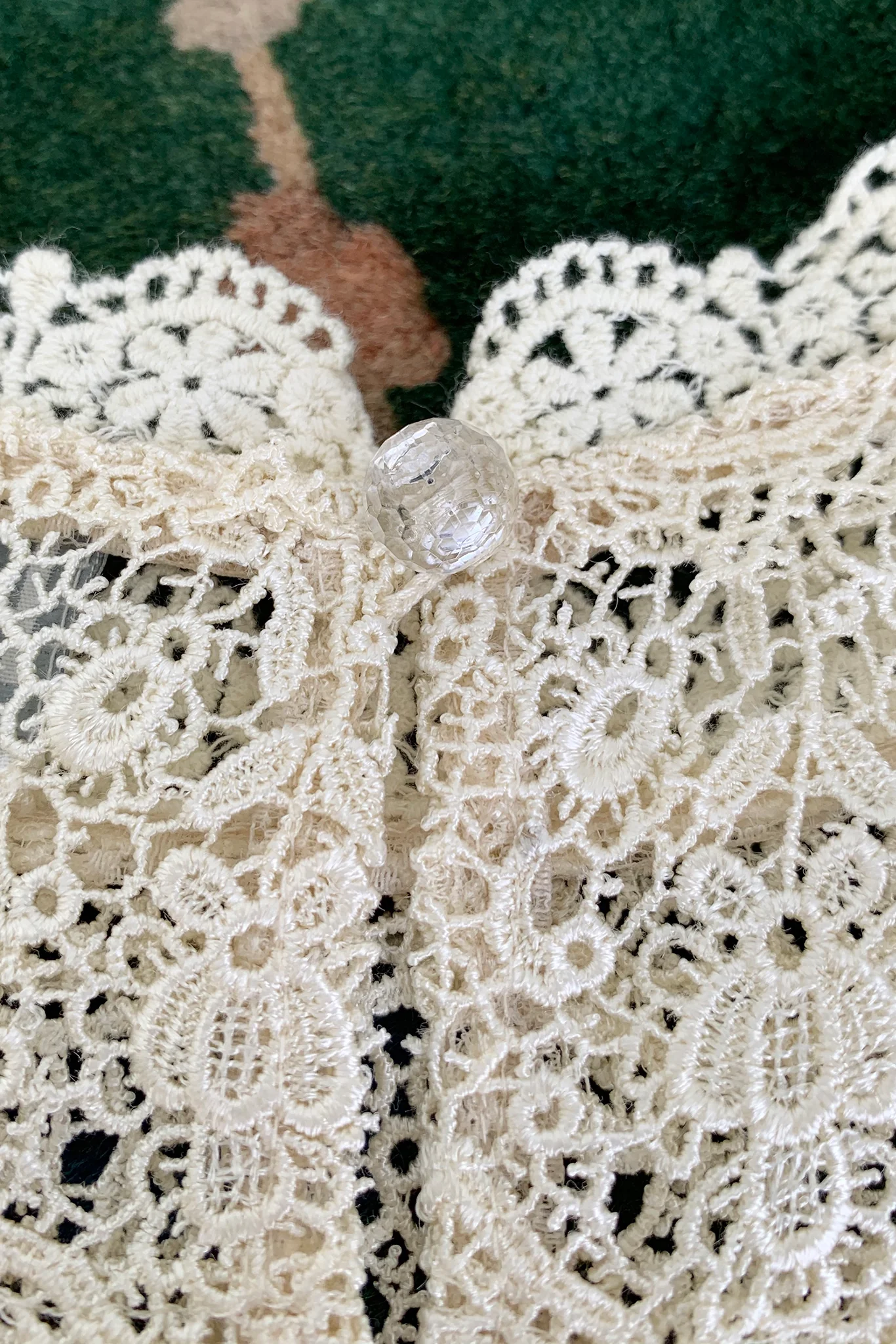Sheer Crochet Lace Shell - Image 5