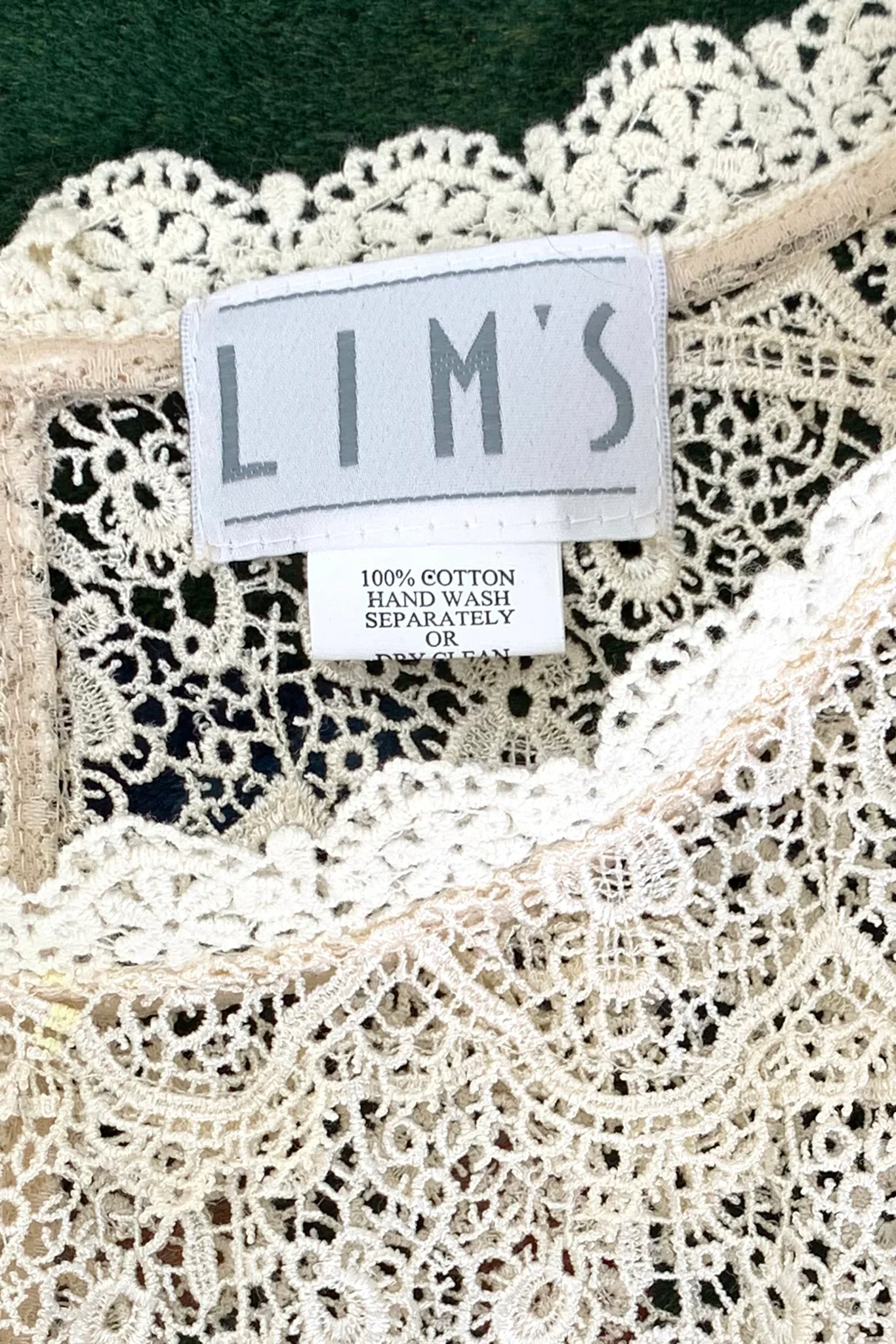 Sheer Crochet Lace Shell - Image 6