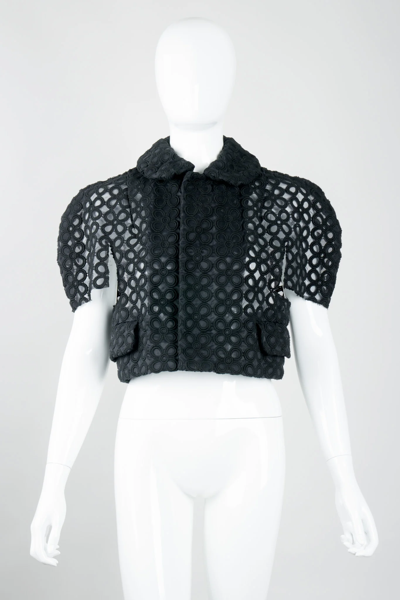 Sheer Embroidered Daisy Jacket - Image 2