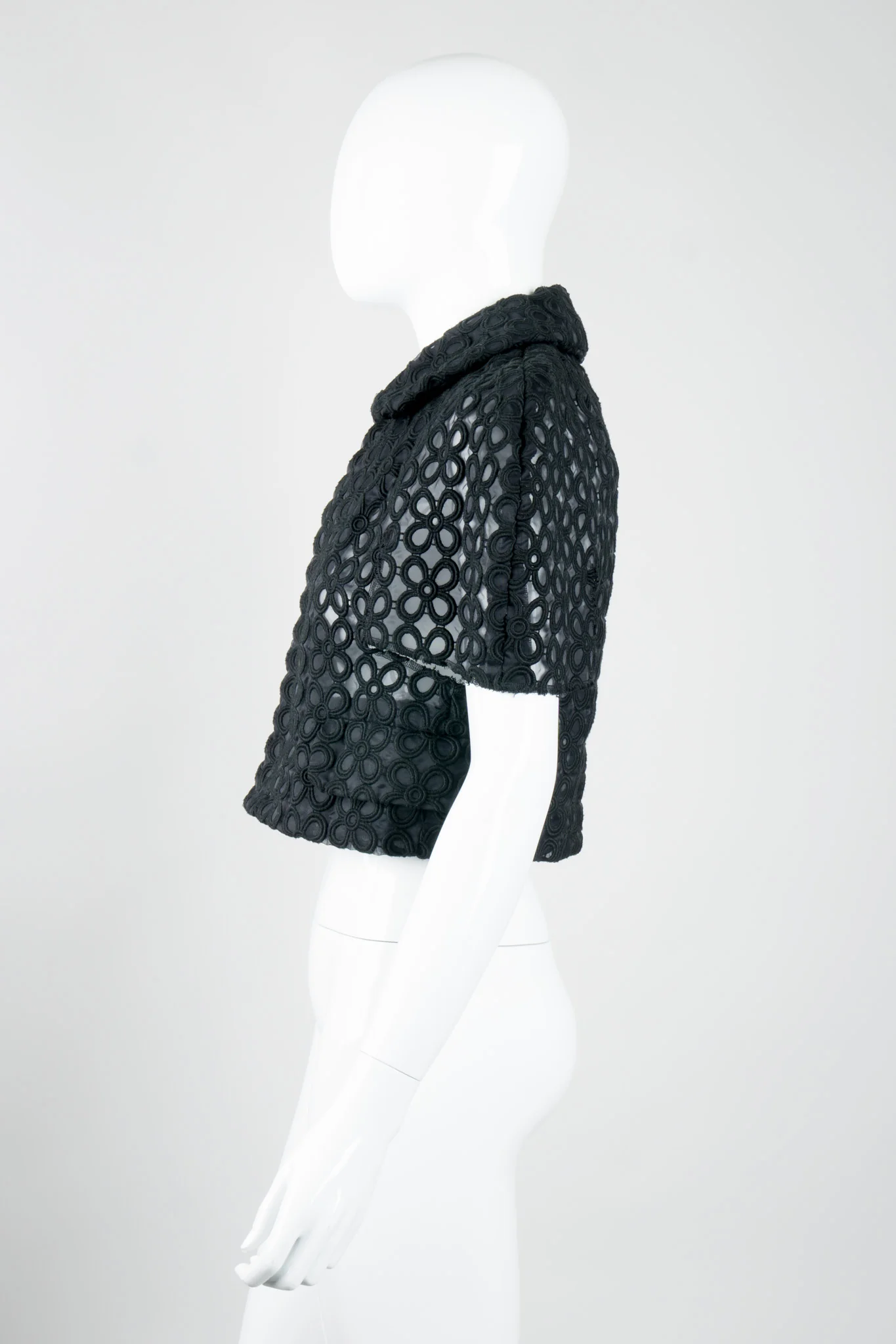 Sheer Embroidered Daisy Jacket - Image 4