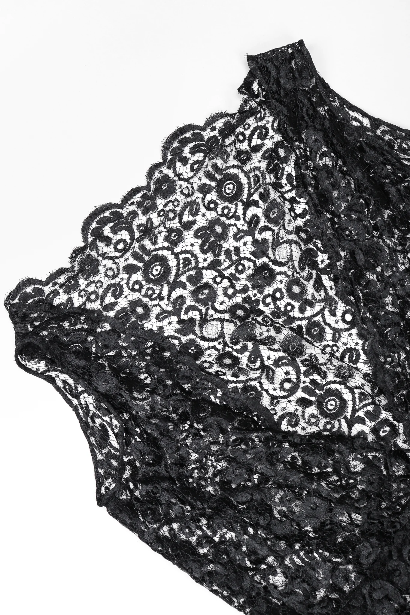 Sheer Embroidery Lace Dress - Image 9