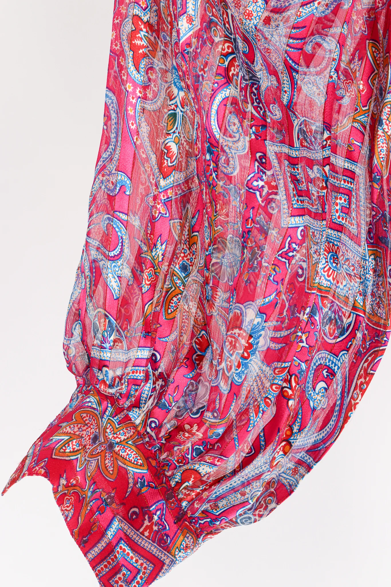 Sheer Floral Ruffle Blouse - Image 7