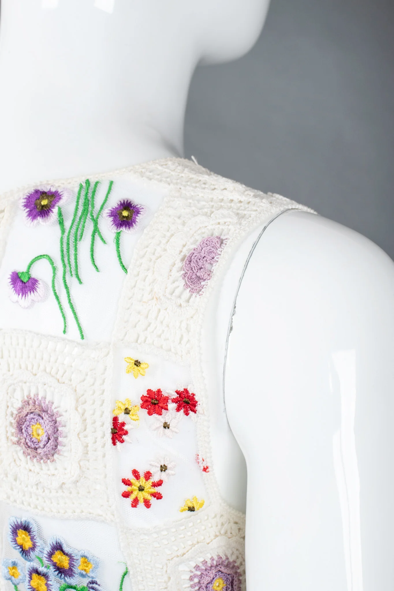 Sheer Flower Child Crochet Top - Image 10