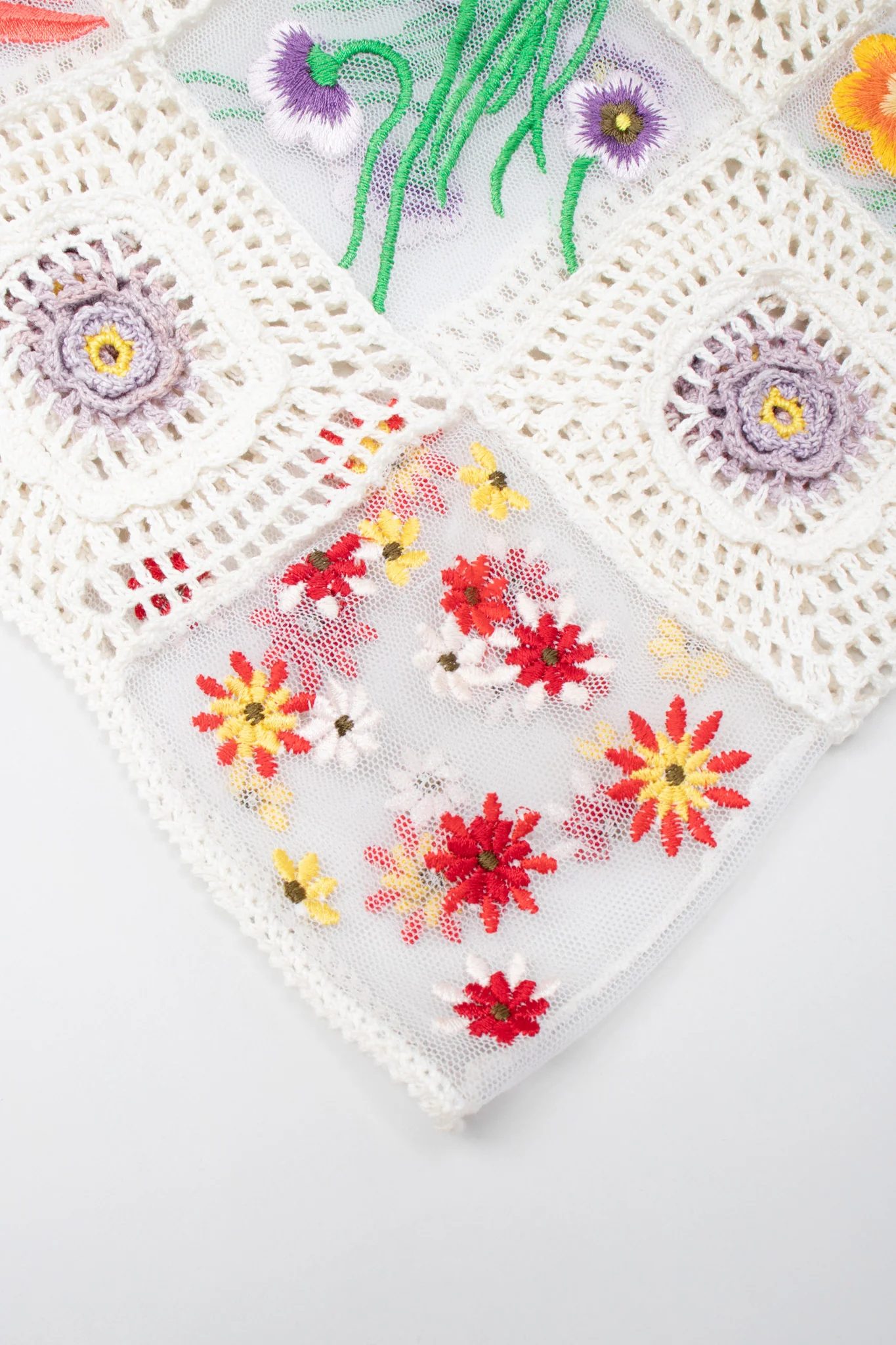 Sheer Flower Child Crochet Top - Image 13